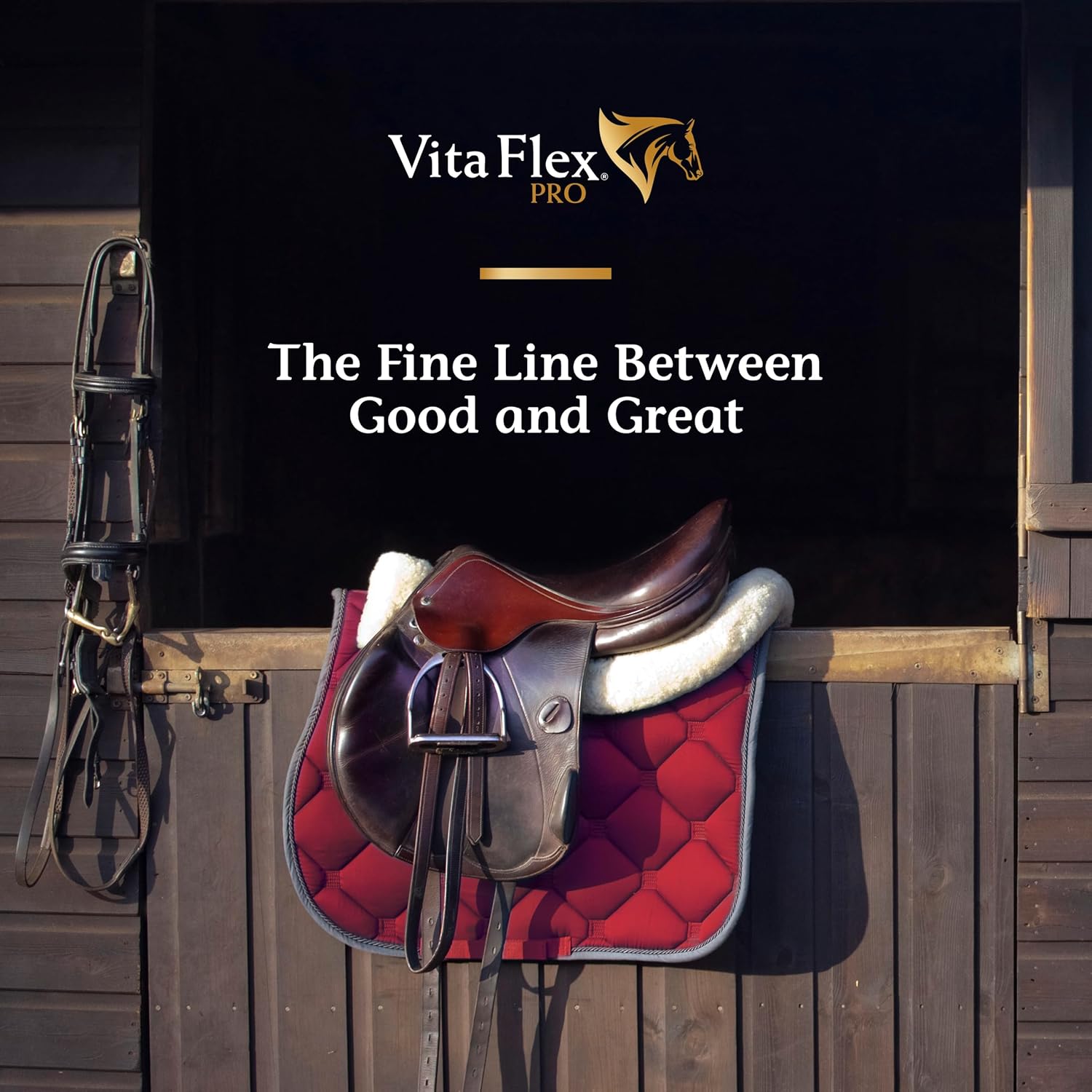 Pre Performance Muscle and Metabolism Support Supplement for Horses - Vita Flex Pro Lactanase, Show Safe Formula