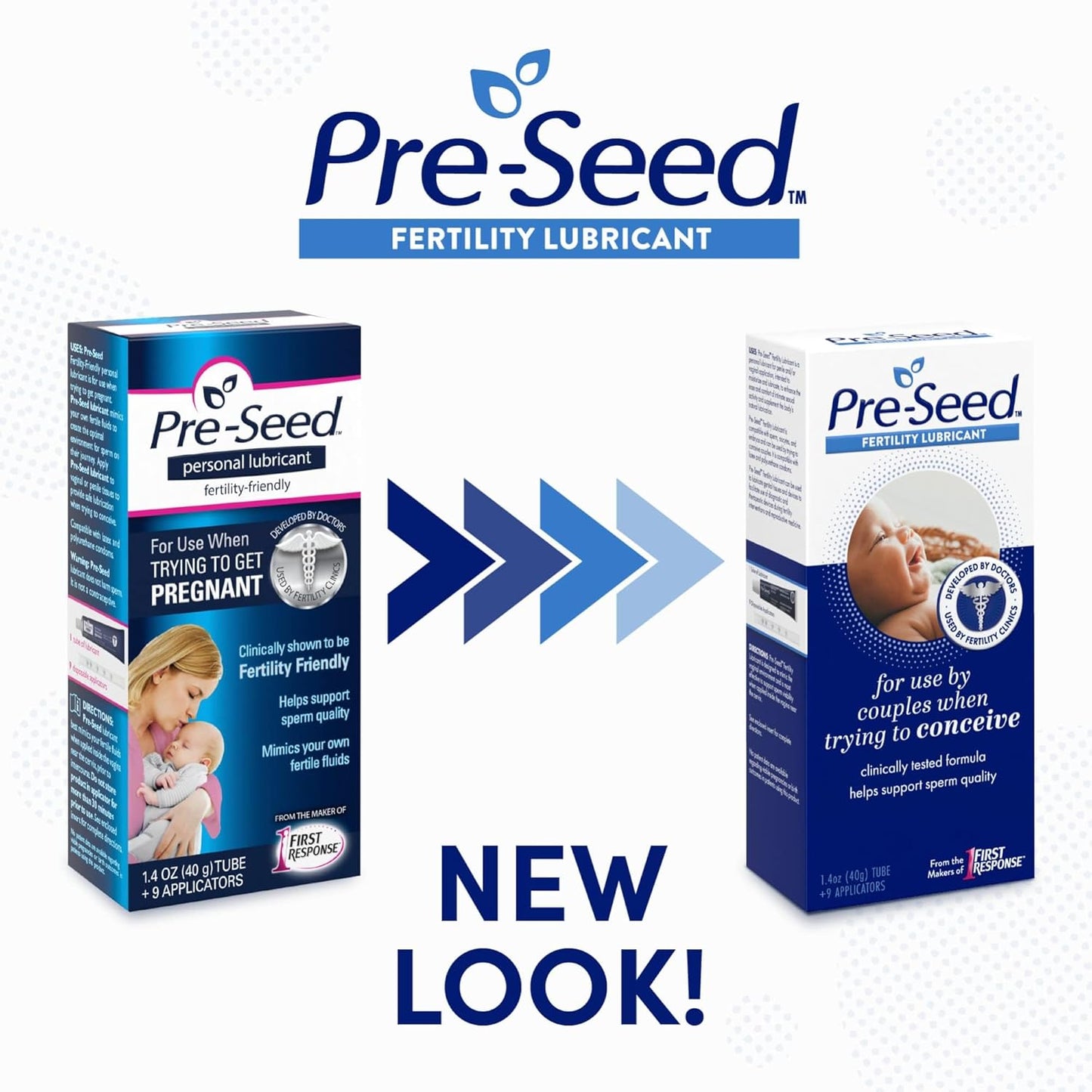 Pre-Seed Fertility Lubricant and Olly Prenatal Gummy Multivitamin Bundle, 60 Count with Omega 3 DHA