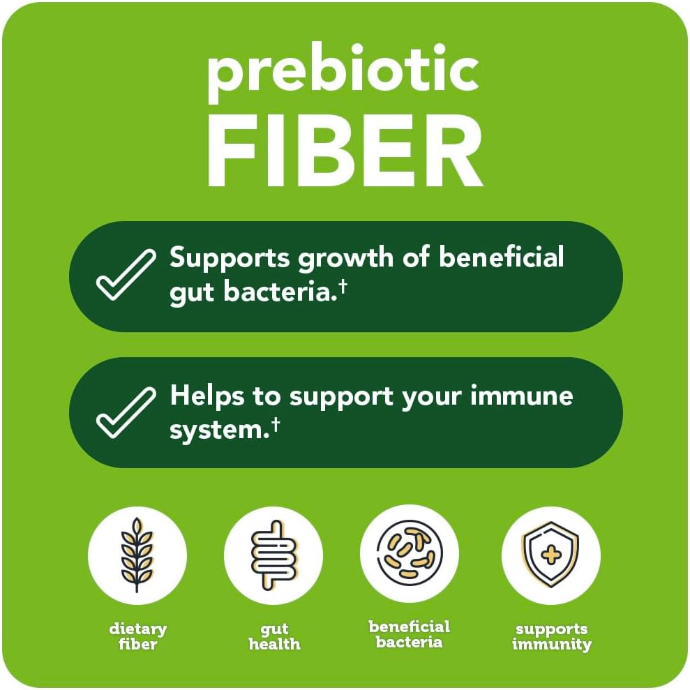 Prebiotic Fiber Capsules with PreforPro® for Digestive & Immune Health - 60 Count