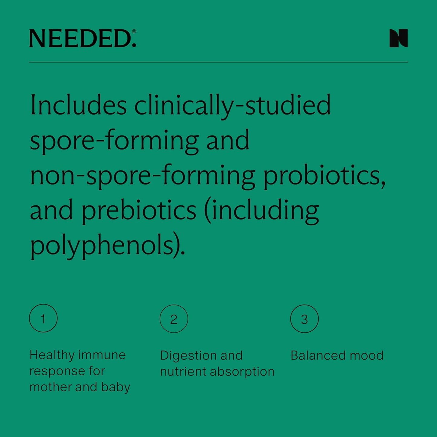 Prebiotic & Probiotic for Prenatal & Postpartum Support - Boost Immunity, Balance Mood, Healthy Microbiome - 60 Capsules