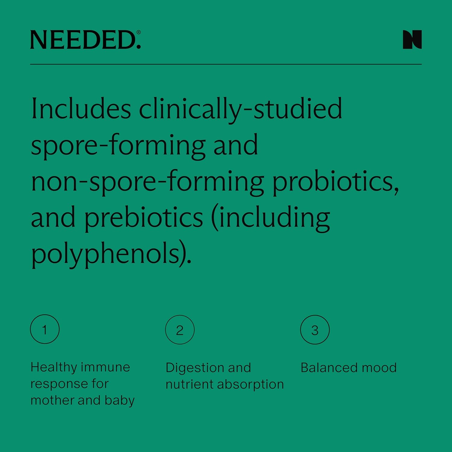 Prebiotic & Probiotic for Prenatal & Postpartum Support - Boost Immunity, Balance Mood, Healthy Microbiome - 60 Capsules