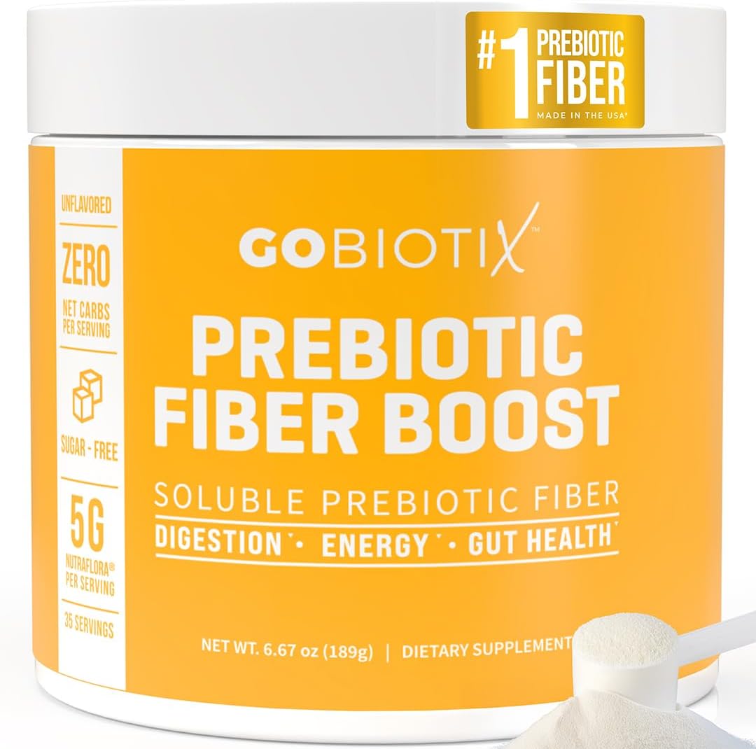 Prebiotic Soluble Fiber Powder for Gut Health & Digestive Regularity - Vegan Keto Fiber Supplement - Gluten & Sugar Free - 35 Servings
