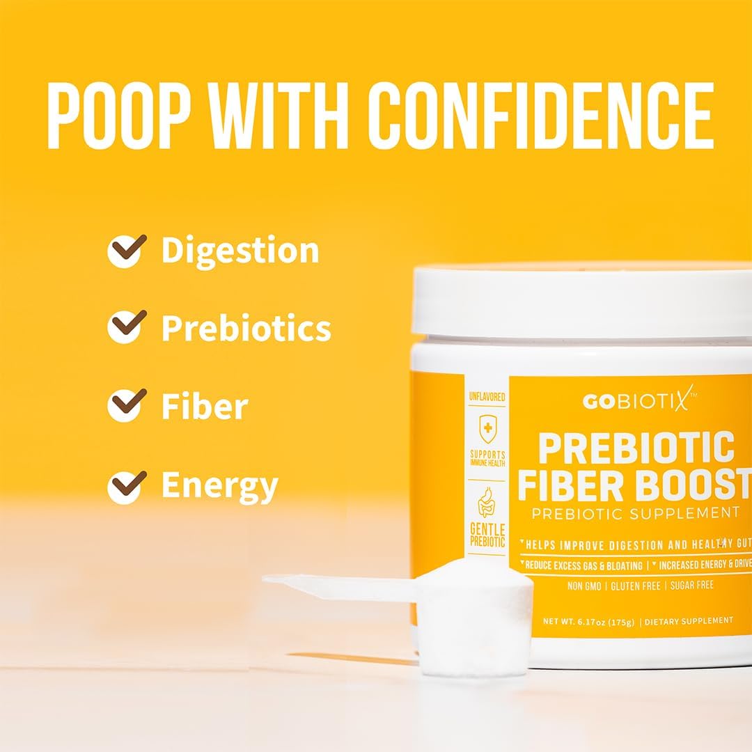 Prebiotic Soluble Fiber Powder for Gut Health & Digestive Regularity - Vegan Keto Fiber Supplement - Gluten & Sugar Free - 35 Servings