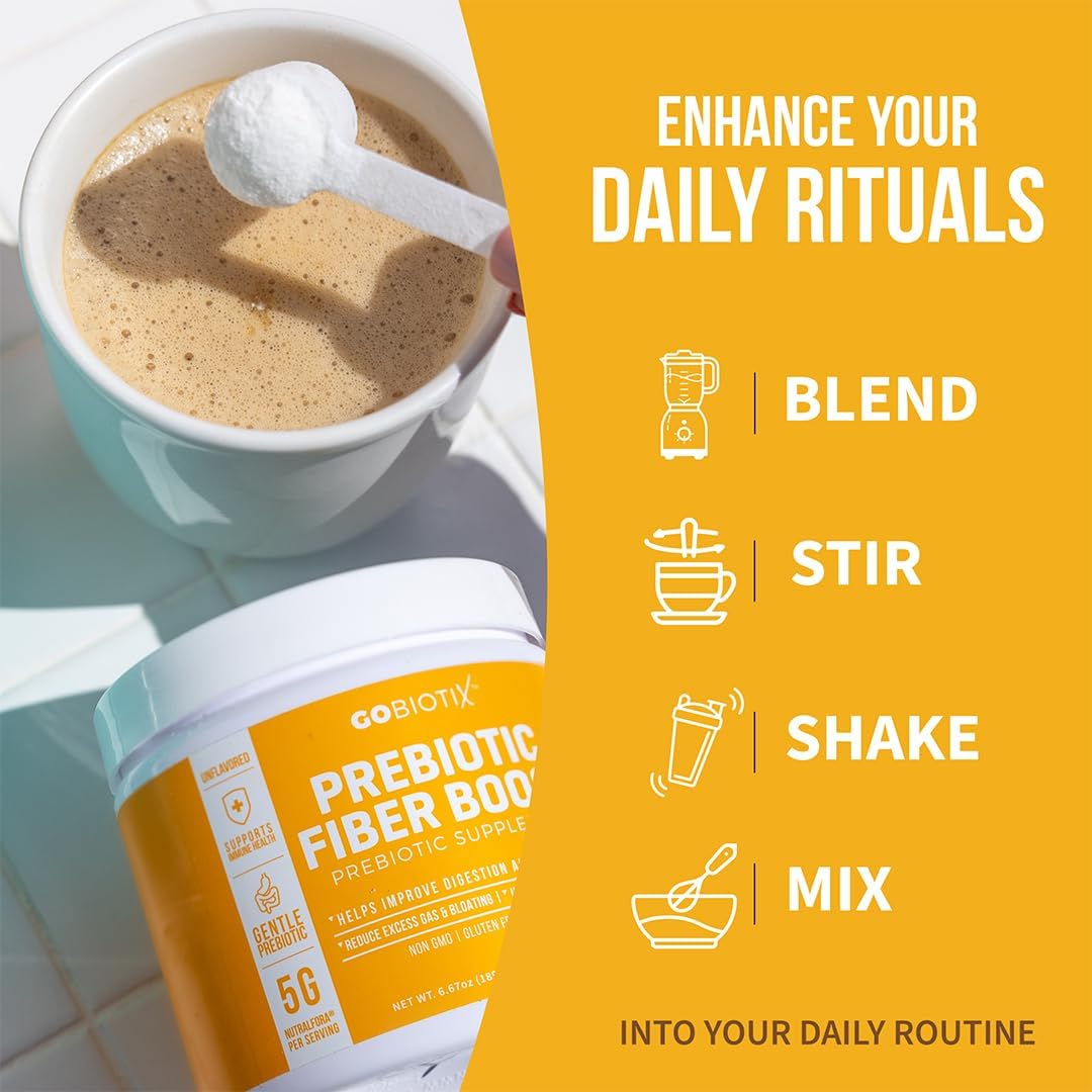 Prebiotic Soluble Fiber Powder Supplement for Gut Health - Vegan Keto Friendly - Gluten & Sugar Free - 35 Servings (3 Pack)