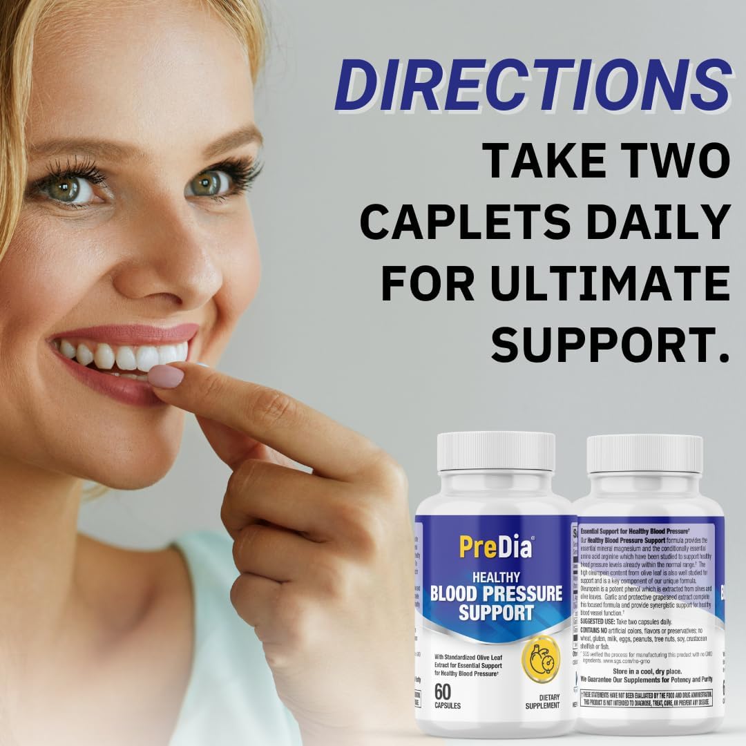 PREDIA WynnPharm Blood Pressure Support Capsules - 30 Count Pack (1 Bottle)