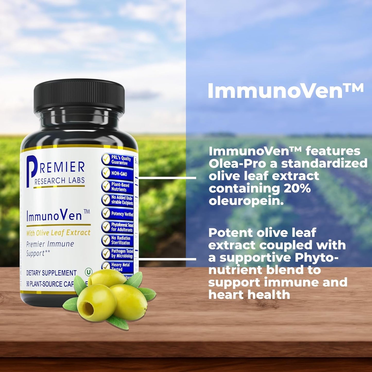 Premier Research Labs ImmunoVen - Immune & Heart Health Support Capsules - 90 Vegetarian Capsules