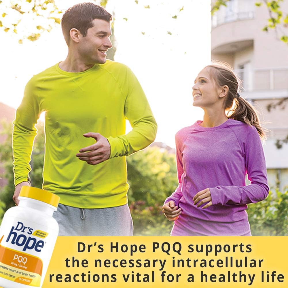 Premium 20mg PQQ Supplement for Cardiovascular & Brain Health - Gluten-Free, 30 Veg Capsules - Made in USA