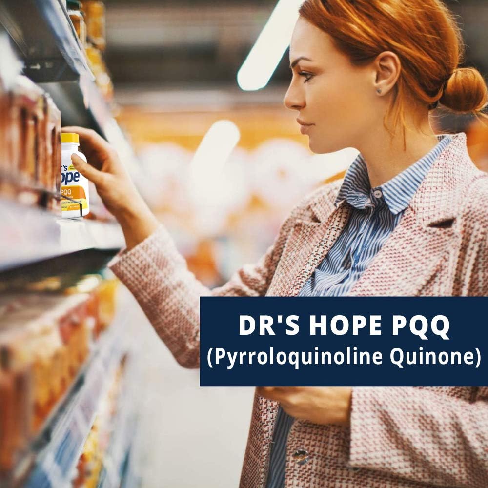 Premium 20mg PQQ Supplement for Cardiovascular & Brain Health - Gluten-Free, 30 Veg Capsules - Made in USA