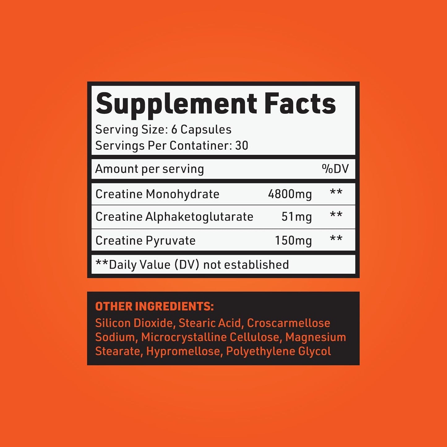 Premium 5g Creatine Capsules for Muscle Mass Gain, High Absorption 3X ThreeAtine Pre Workout Pills for Optimum Performance, 180 Capsules for Men and Women