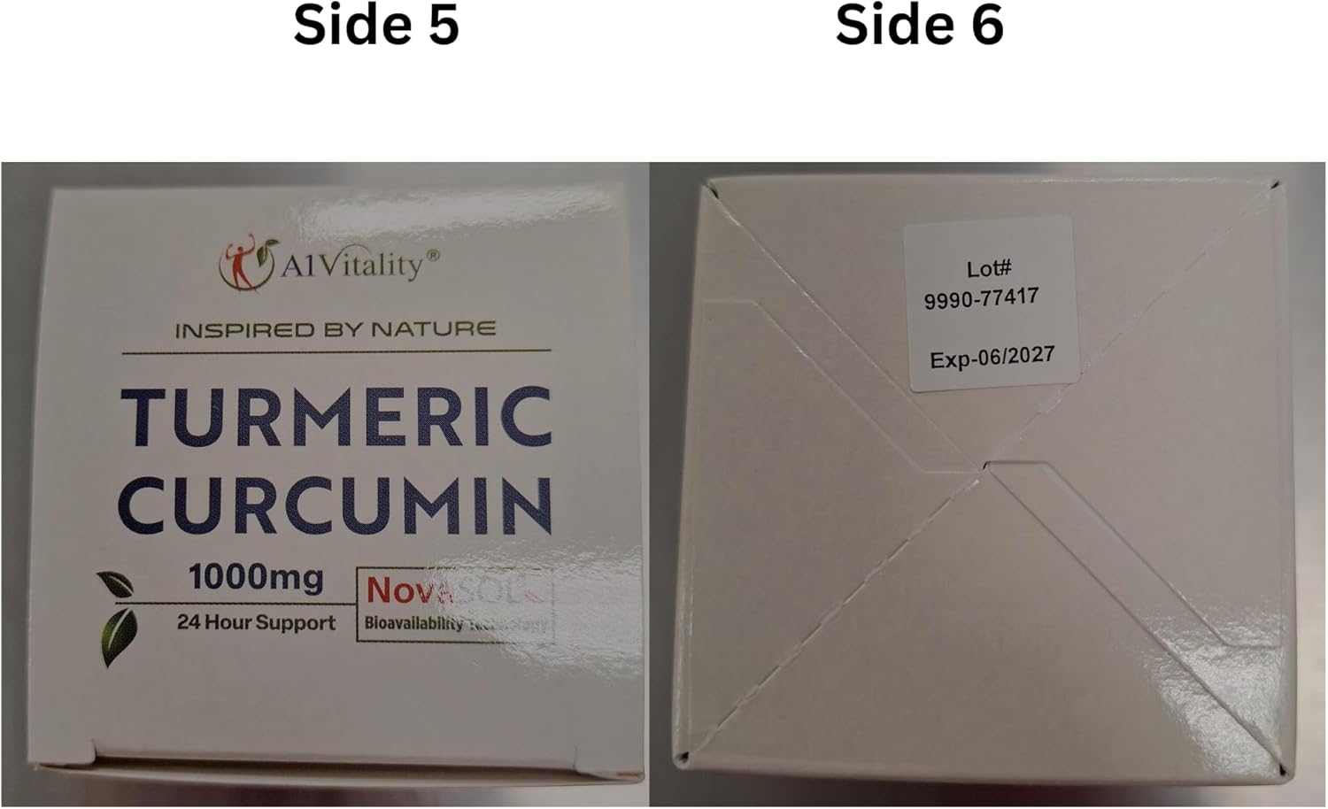 Premium A1Vitality Turmeric Curcumin NovaSOL 1000mg Softgels - Enhanced Joint Support Formula - 185x More Bioavailable - Natural Supplements
