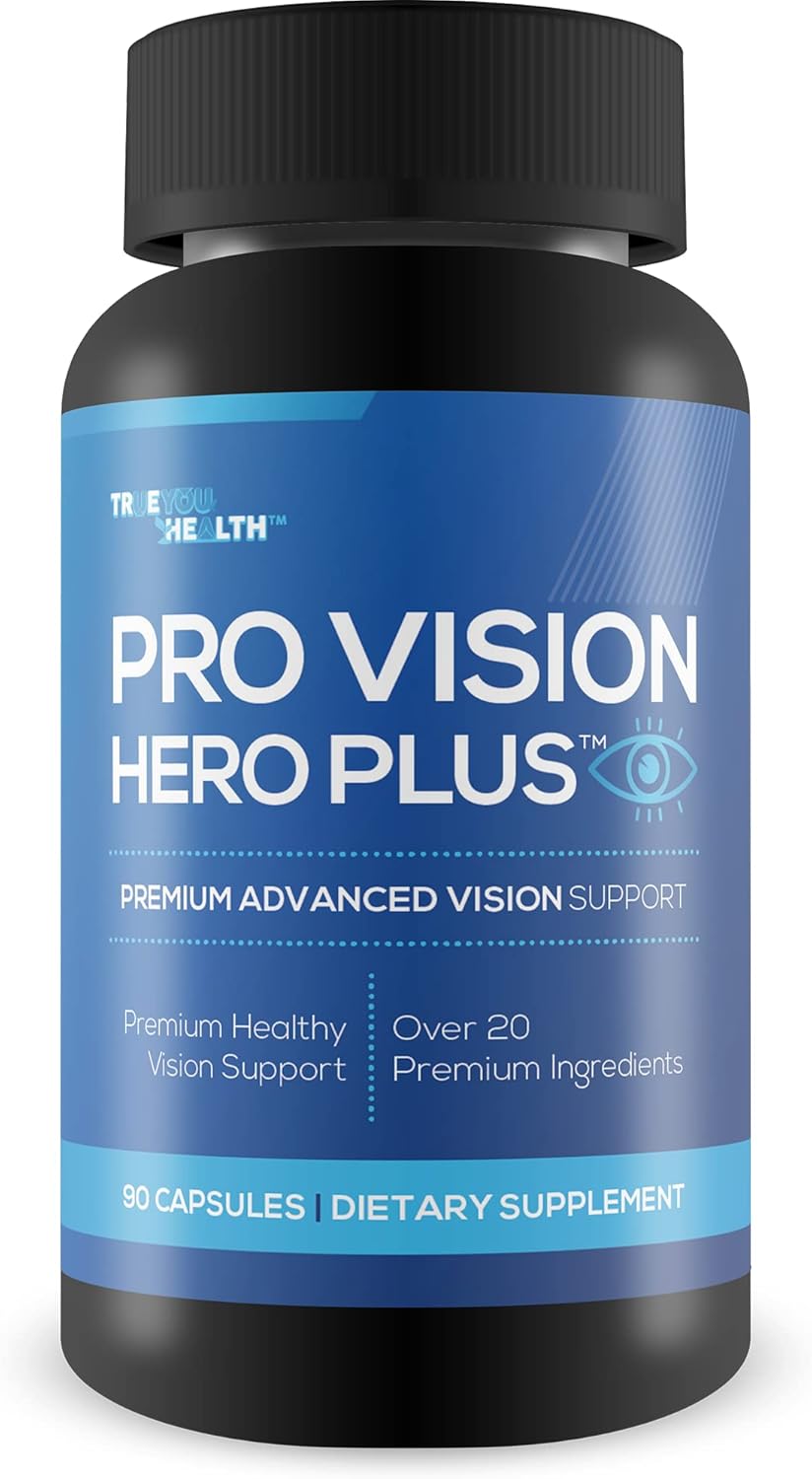 Premium Advanced Vision Support Supplement for Healthy Day & Night Vision - Reduce Eye Strain & Pressure - Promote Eye Health with Vitamins & Minerals