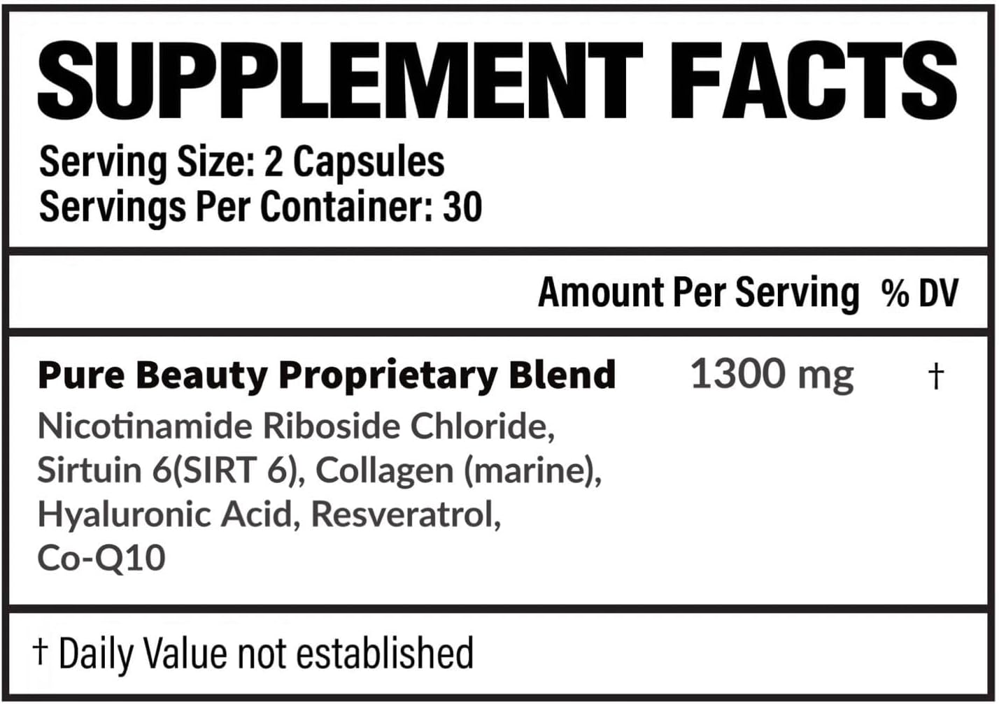 Premium All-in-One Skin, Hair, Nail & Joint Care Supplement - 60 Capsules crafted by Pharmacist