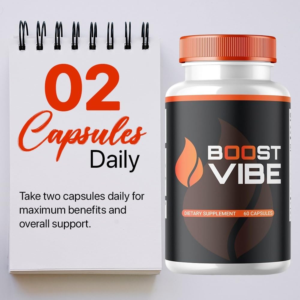 Premium All Natural SPRESSO Boost Vibe Capsules for Male Health (2 Pack - 120 Capsules)