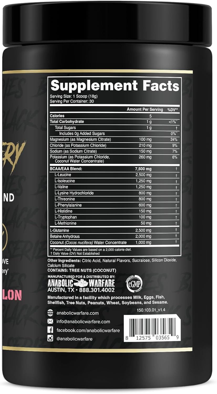 Premium Anabolic Recovery Supplement for Muscle Building - Essential Amino Acids, Post Workout Hydration (Strawberry Watermelon, 30 Servings)