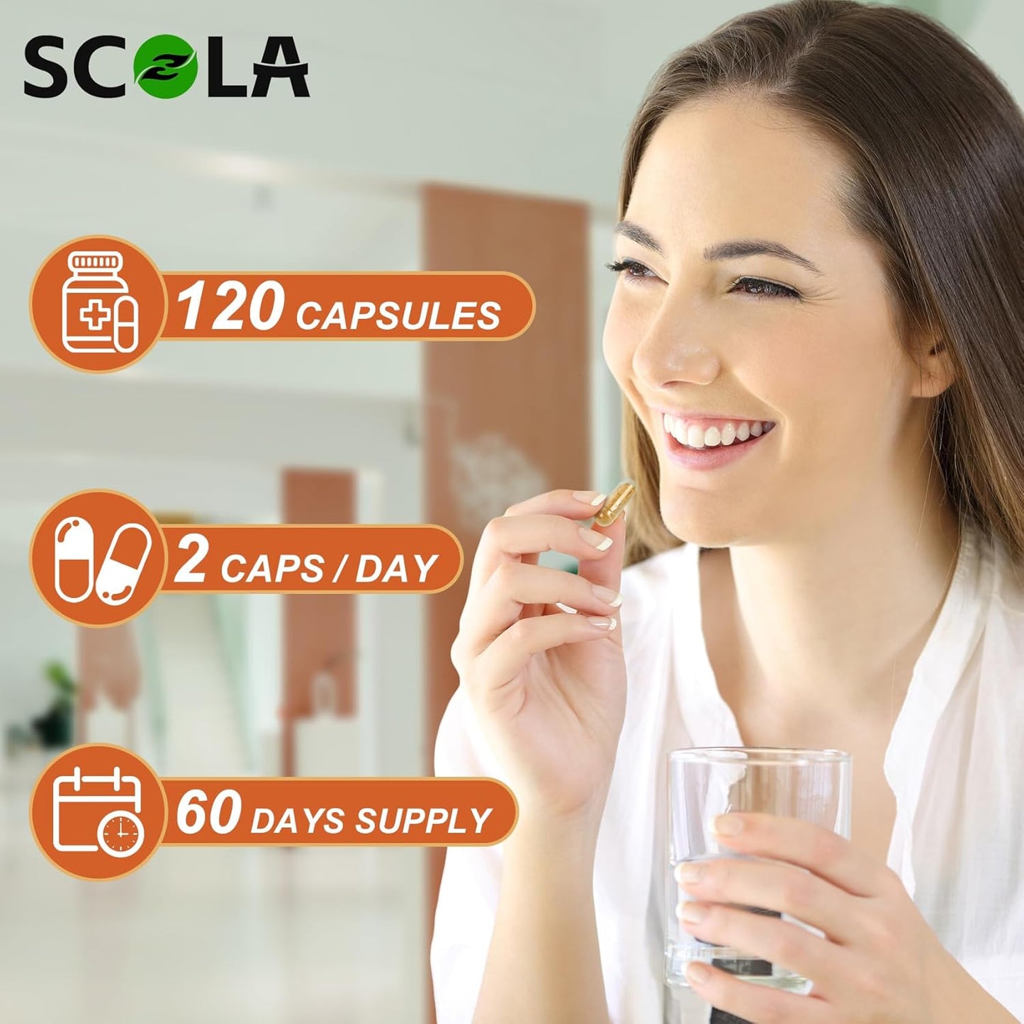 Premium Berberine HCL 500mg with Organic Ceylon Cinnamon - 120 Capsules - Supports Immune, Gut, and Heart Health - Vegan and Non-GMO Berberine HCI Supplement