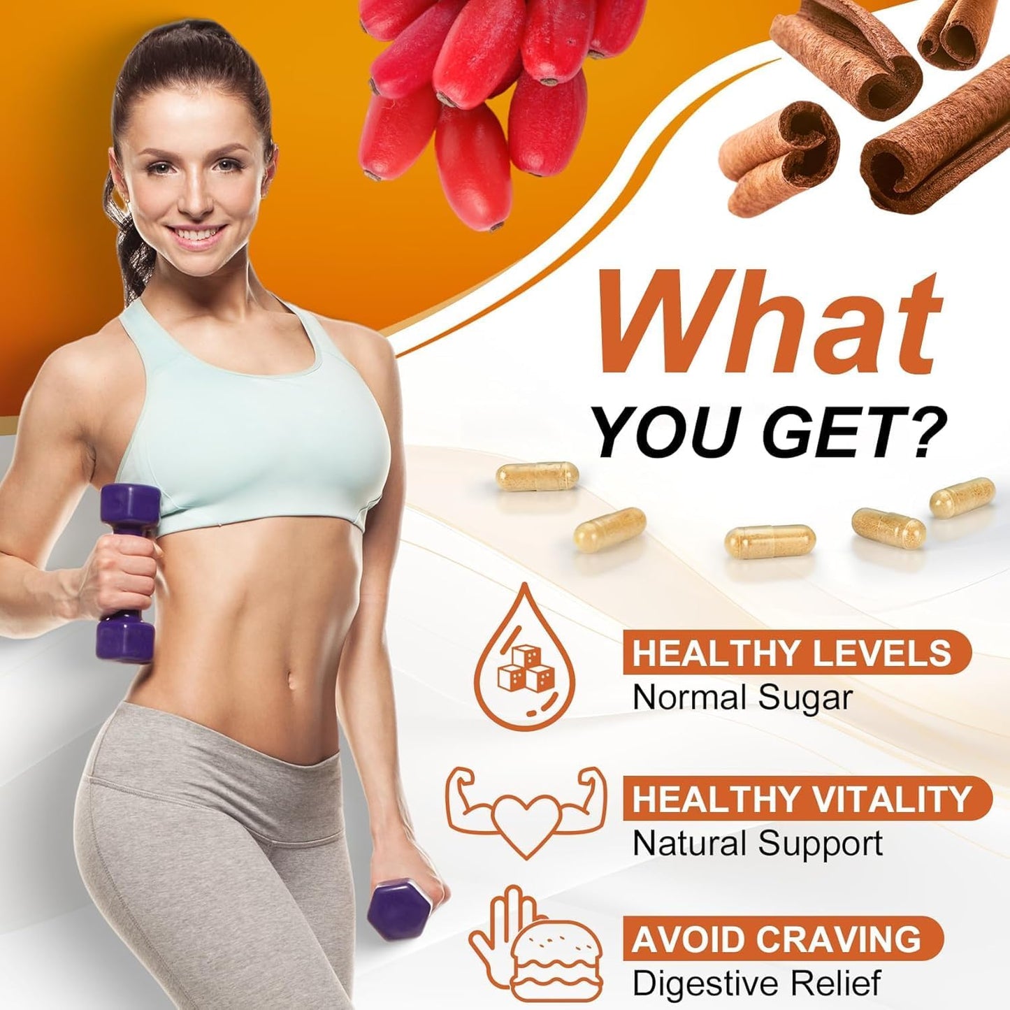 Premium Berberine HCL 500mg with Organic Ceylon Cinnamon - 120 Capsules - Supports Immune, Gut, and Heart Health - Vegan and Non-GMO Berberine HCI Supplement