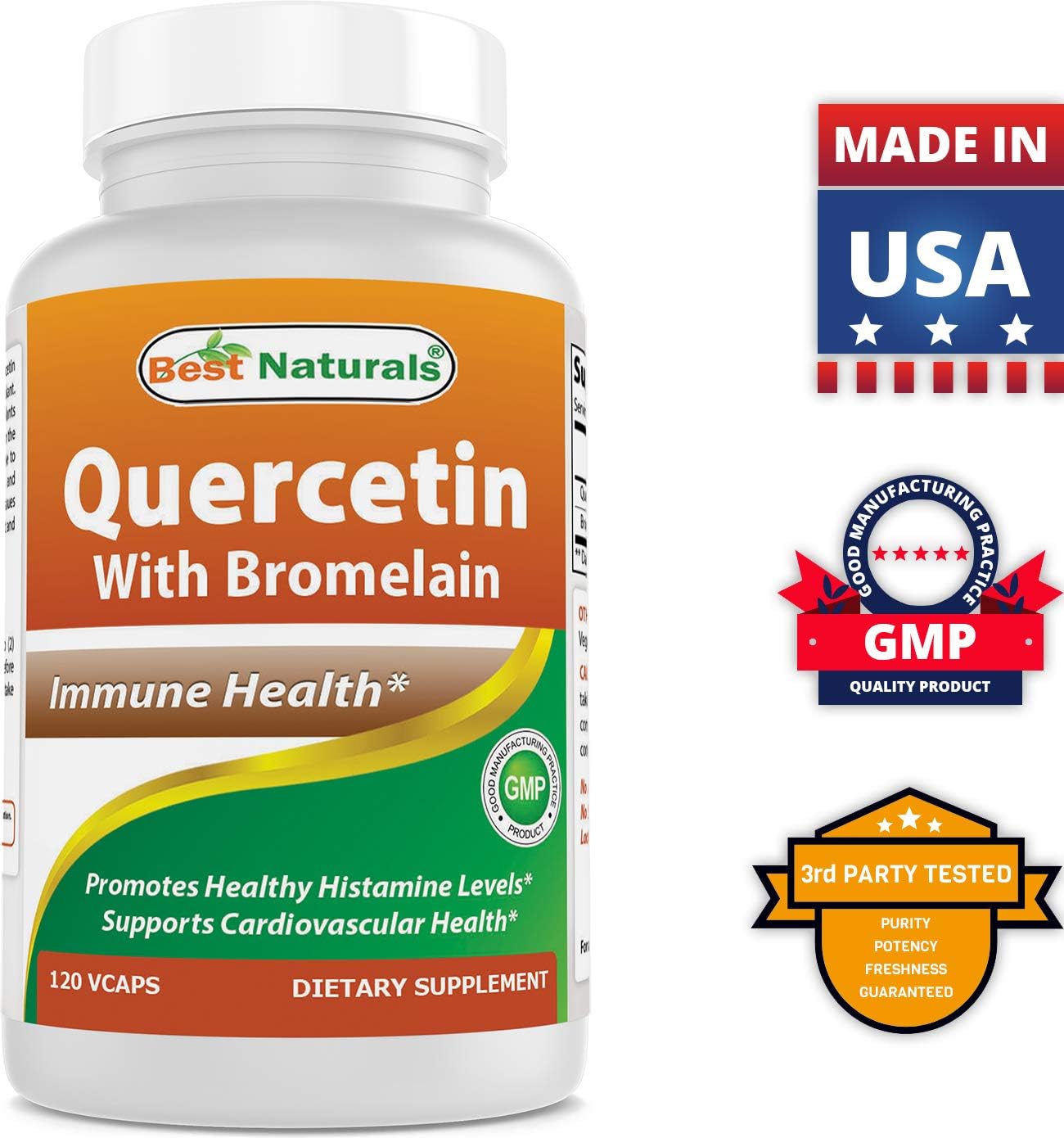 Premium Berberine Plus 1000mg Supplement with Quercetin and Bromelain for Optimal Health