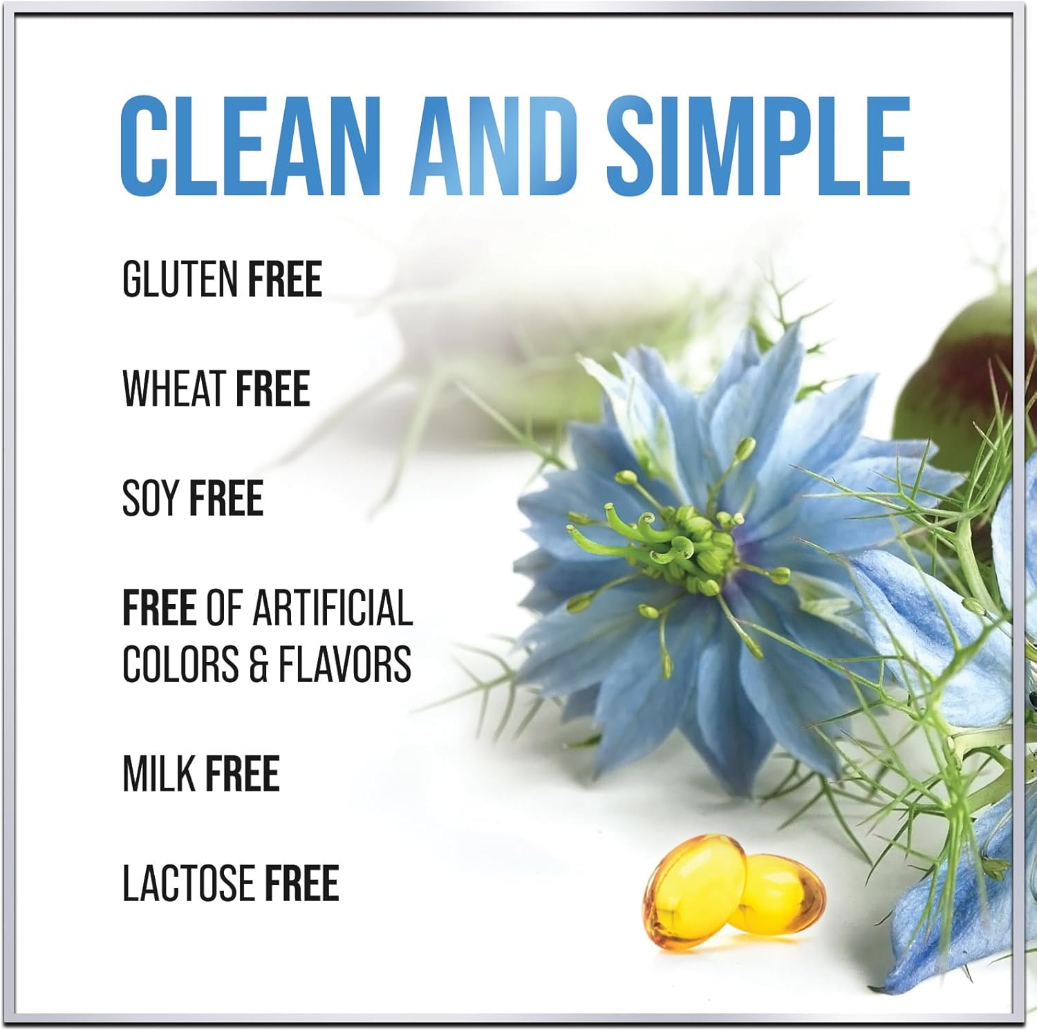 Premium Black Seed Oil Capsules 1000mg - Non-GMO & Vegan, Immune Support & Skin Health - Pure Nigella Sativa Black Cumin Seed Oil - 60 Softgels