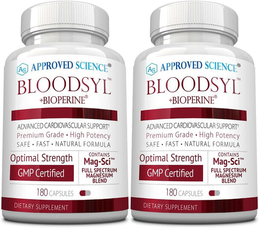Premium Blood Flow Support Supplement - Hawthorn Berry, Magnesium, BioPerine - Vegan - 360 Capsules