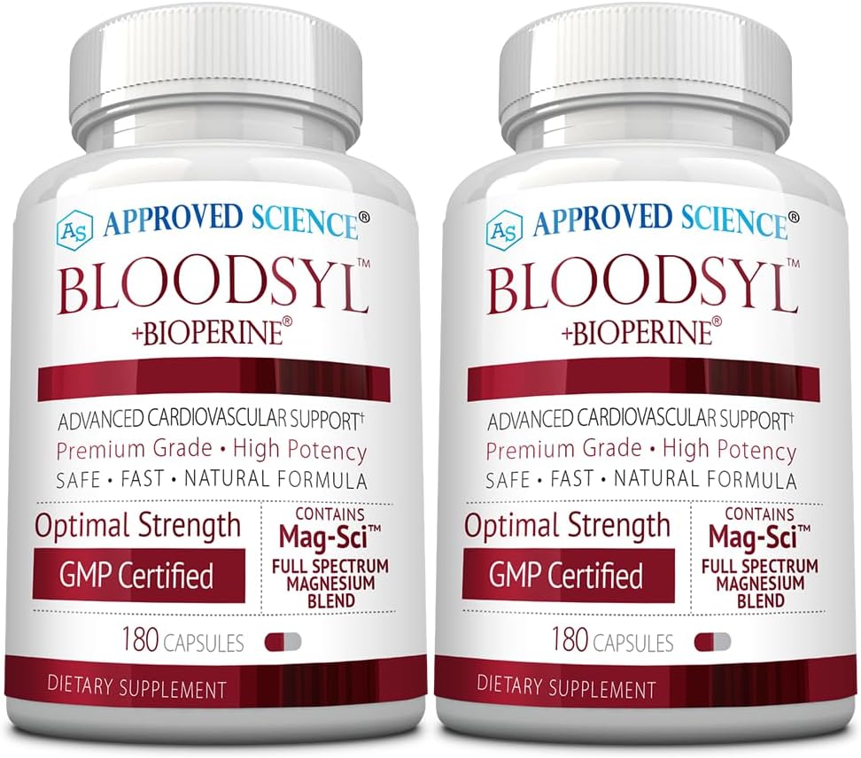Premium Blood Flow Support Supplement - Hawthorn Berry, Magnesium, BioPerine - Vegan - 360 Capsules