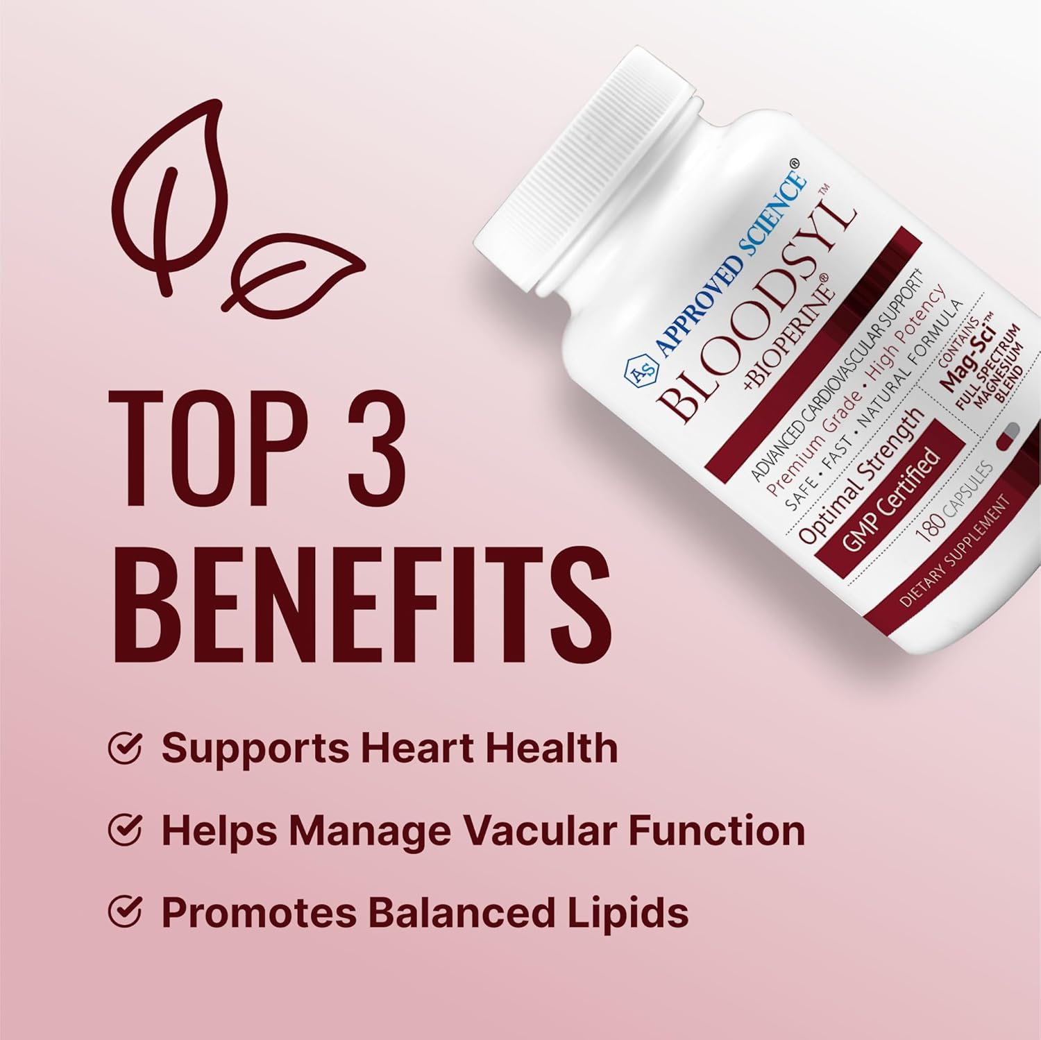 Premium Blood Flow Support Supplement - Hawthorn Berry, Magnesium, BioPerine - Vegan - 360 Capsules