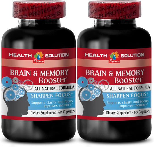 Premium Brain and Memory Booster Supplement - Enhance Processing Speed, Clarity, and Focus - Memory Support for a Youthful Mind - 120 Capsules