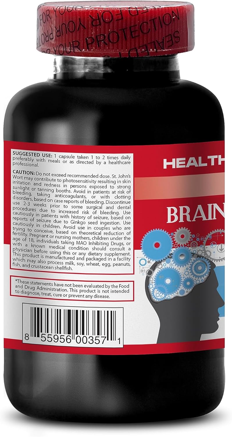 Premium Brain and Memory Booster Supplement - Enhance Processing Speed, Clarity, and Focus - Memory Support for a Youthful Mind - 120 Capsules