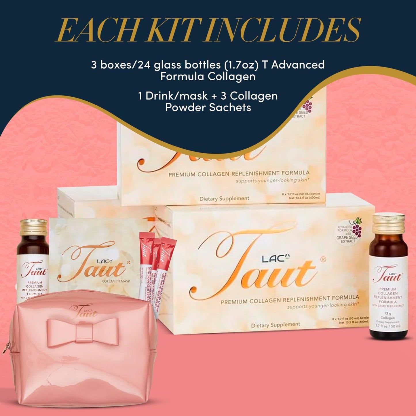 Premium Collagen Drink for Women - Advanced Formula for Hydration, Vitamins C, Moisturized, Luminous, and Supple Skin - Best Liquid Collagen Formula