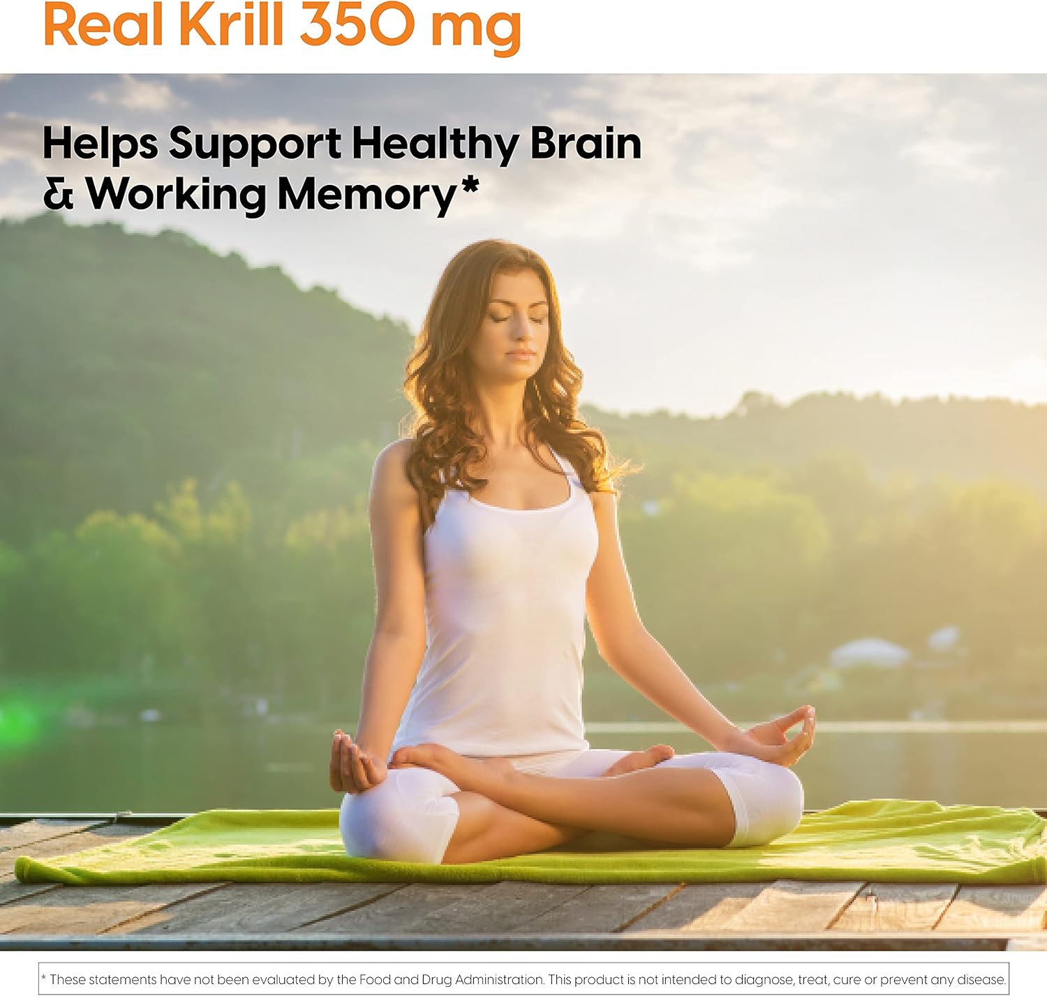 Premium Doctor's Best Real Krill Oil Supplements - 350mg, 60 Softgels