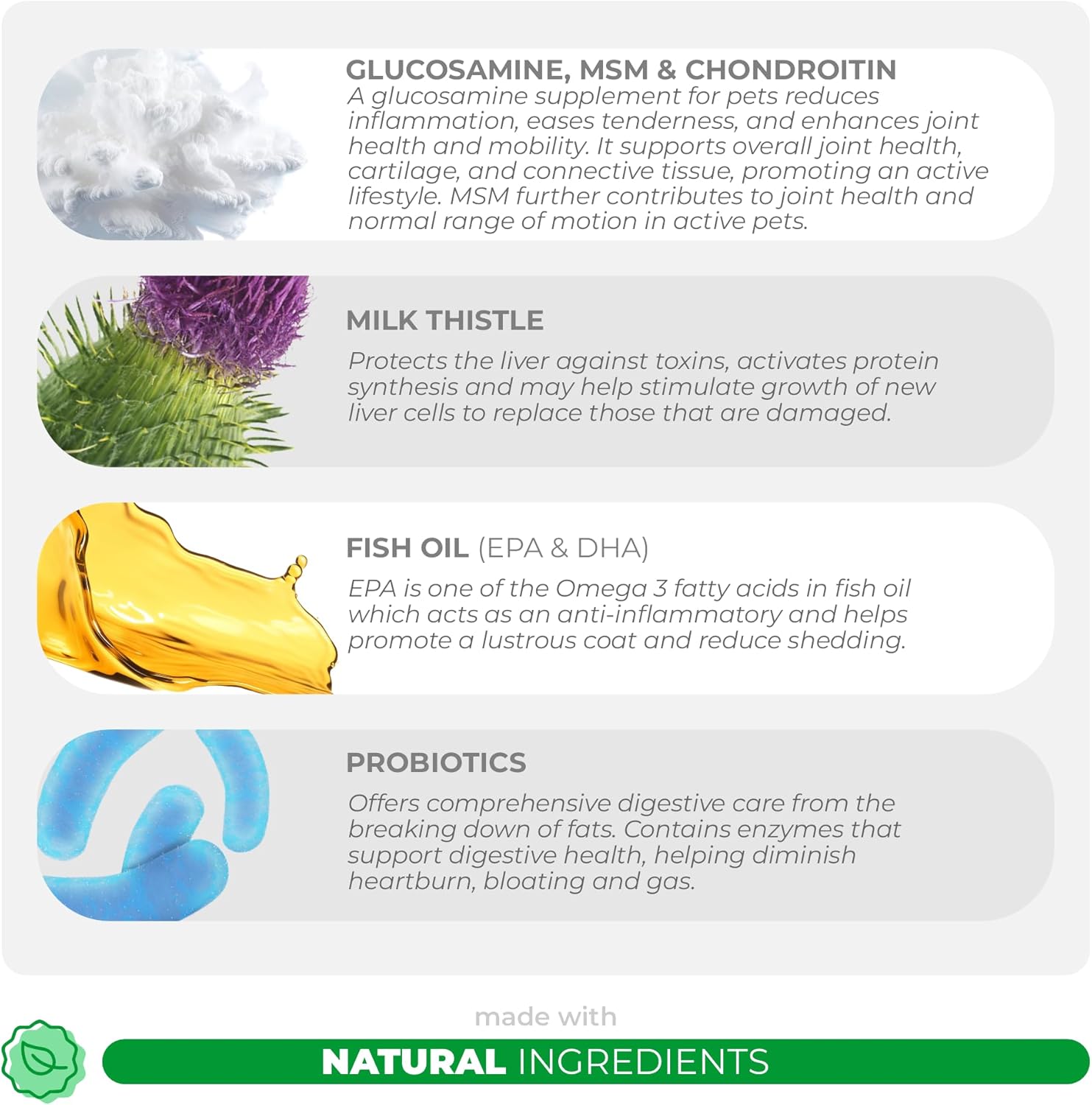 Premium Dog Multivitamin with Glucosamine, Chondroitin, Fish Oil, Coq10 - 120 Chewable Tablets for Skin, Heart, Gut & Immune Health