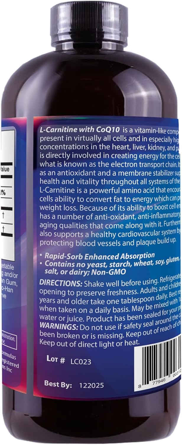 Premium Drs Advantage L-Carnitine Nutritional Supplement - 16 oz Bottle