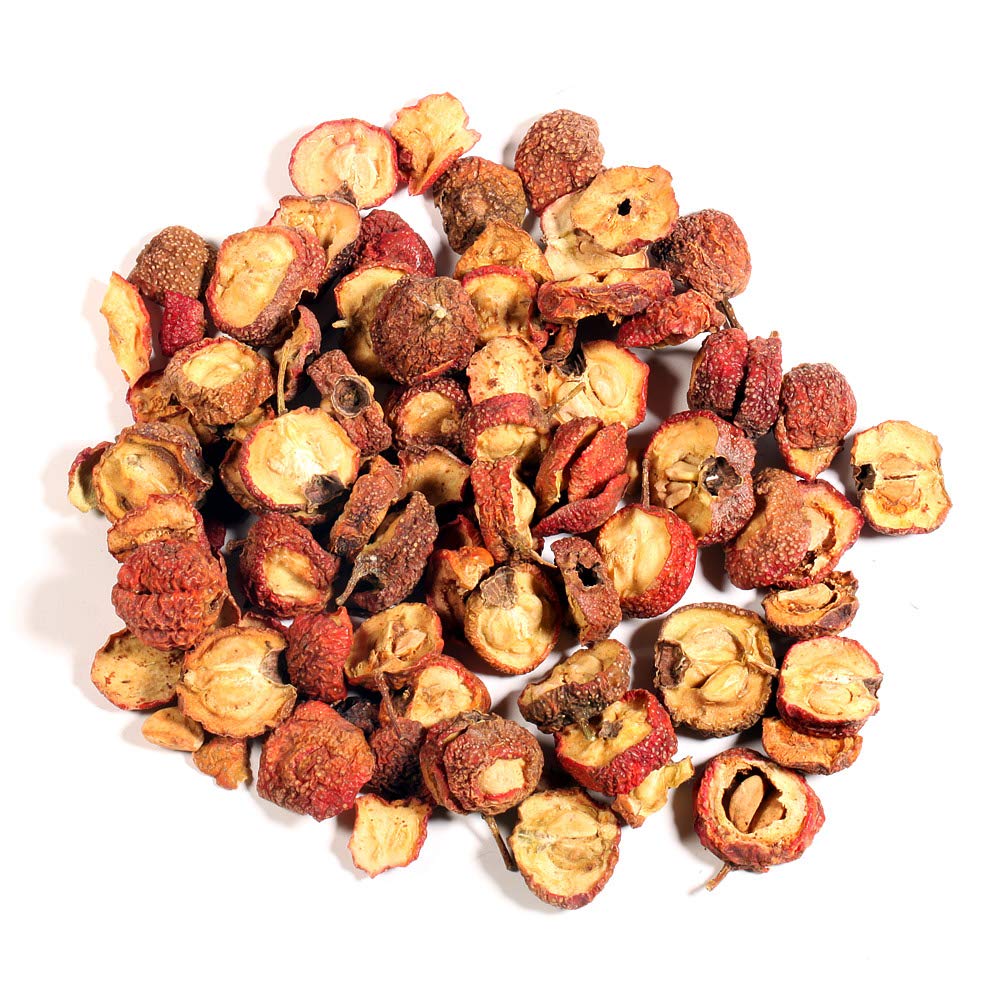 Premium EidolonGreen Chinese Medicinal Herb Hawthorn Berry (Shanzha) - Dried Bulk Herb 3 Oz (88 g) - High Quality Harvested Fruit