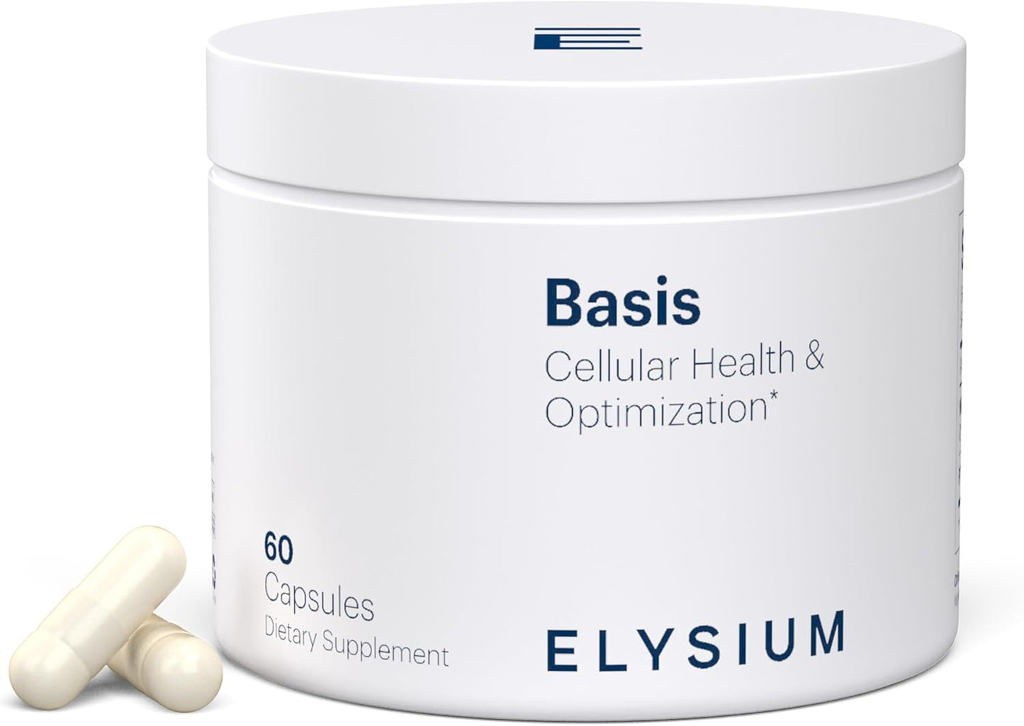 Premium ELYSIUM Basis NAD Plus Supplement - 30 Servings with Nicotinamide Riboside & Pterostilbene - Supports Healthy Aging & Cellular Energy