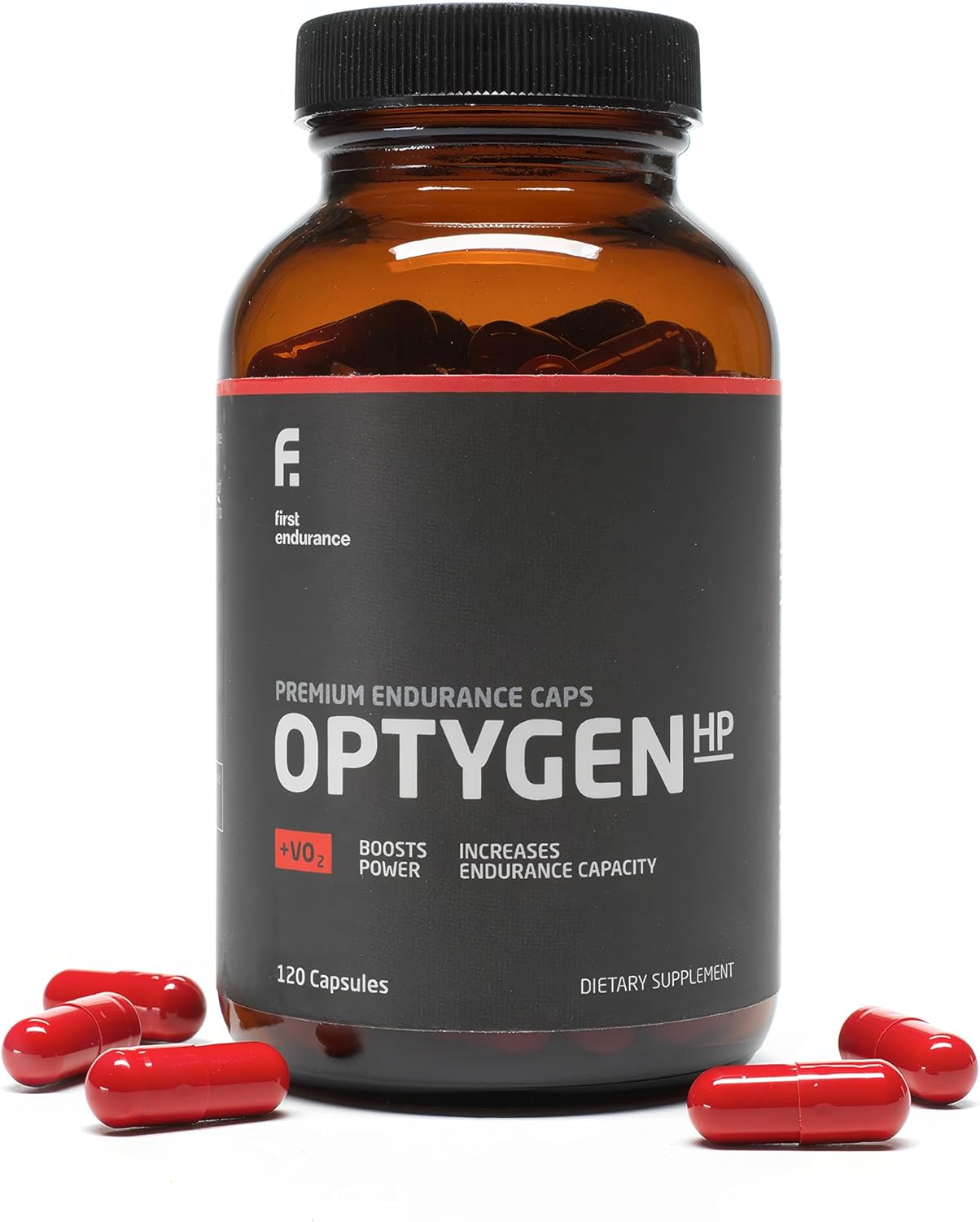 Premium Endurance Supplement - Boost Power, Increase Performance, Improve Oxygen Utilization | 120 Capsules | FIRST ENDURANCE OptygenHP