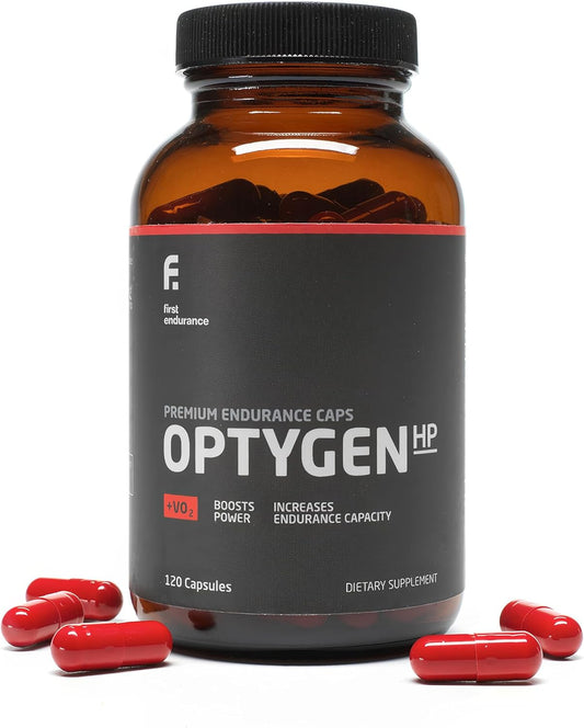 Premium Endurance Supplement - Boost Power, Increase Performance, Improve Oxygen Utilization | 120 Capsules | FIRST ENDURANCE OptygenHP