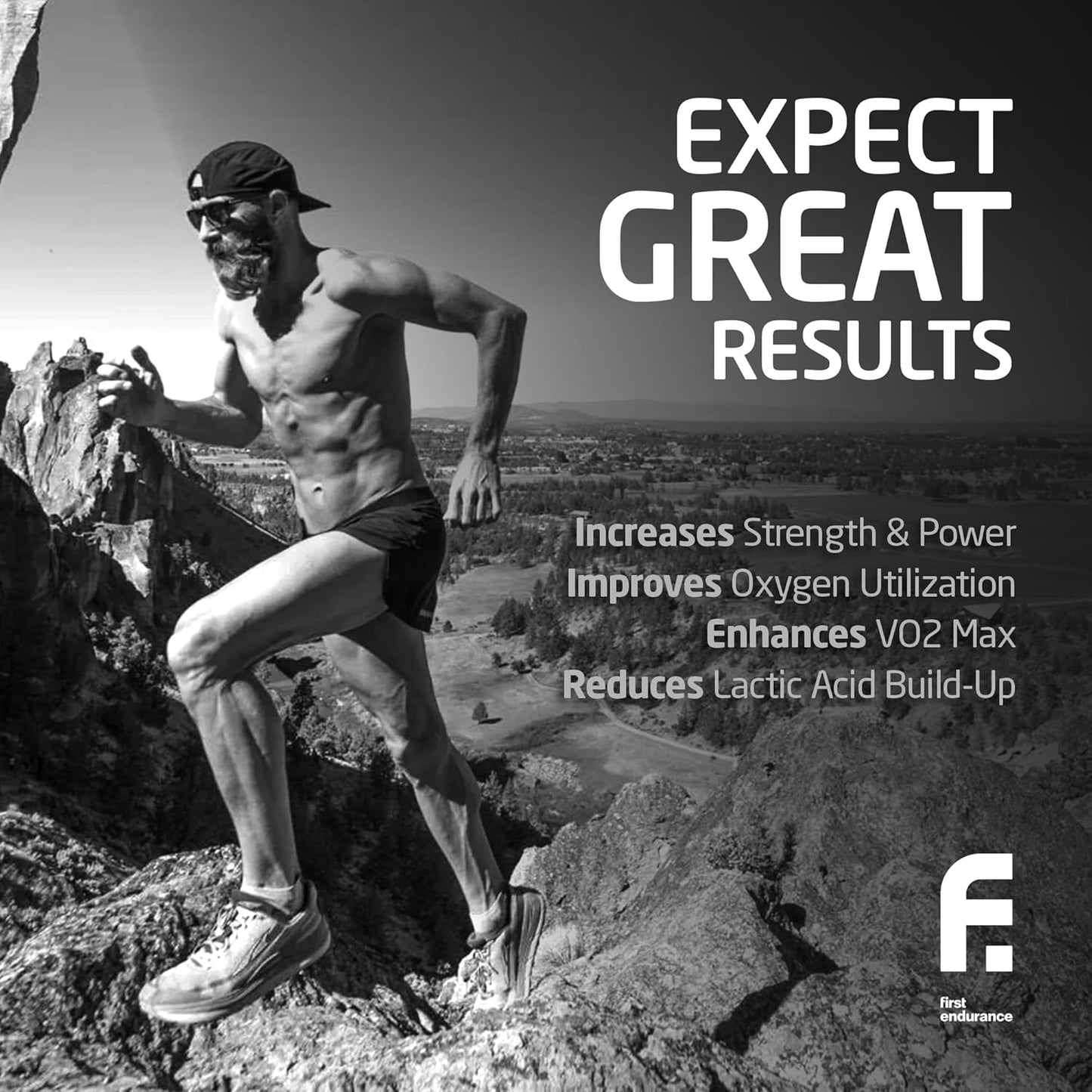 Premium Endurance Supplement - Boost Power, Increase Performance, Improve Oxygen Utilization | 120 Capsules | FIRST ENDURANCE OptygenHP