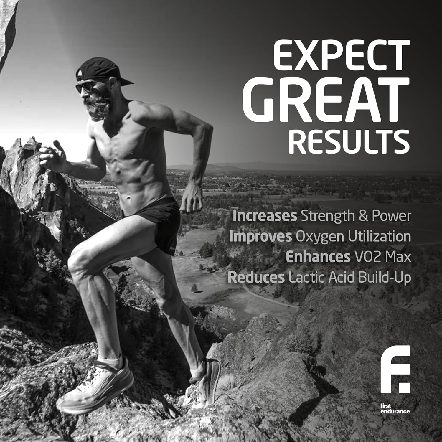 Premium Endurance Supplement - Boost Power, Increase Performance, Improve Oxygen Utilization | 120 Capsules | FIRST ENDURANCE OptygenHP