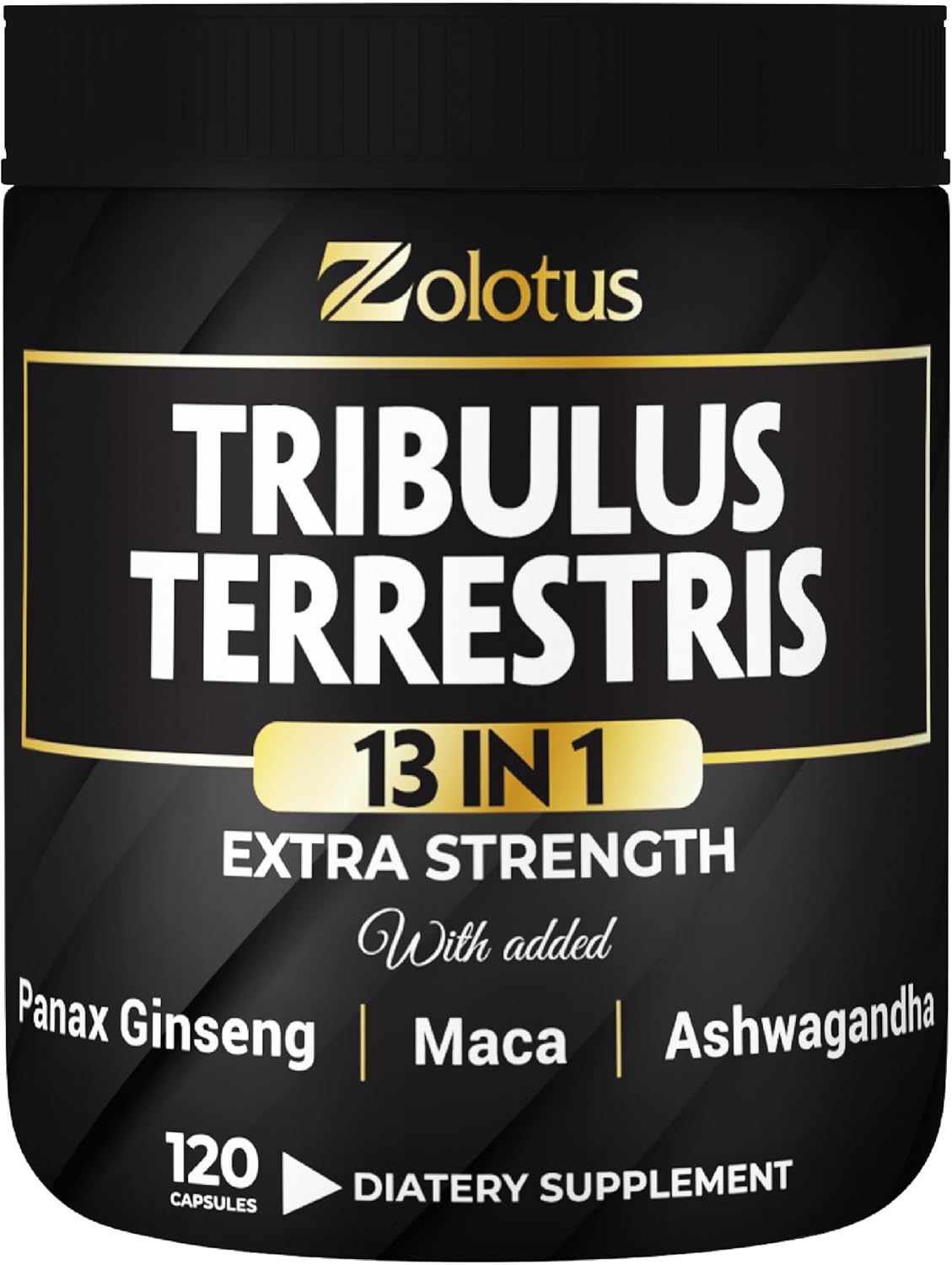Premium Energy & Stamina Supplement Capsules with 13 Powerful Ingredients for Men & Women - Tribulus Terrestris, Maca, Horny Goat Weed, Panax Ginseng, Saw Palmetto, Tongkat Ali, Shilajit - 120 Count