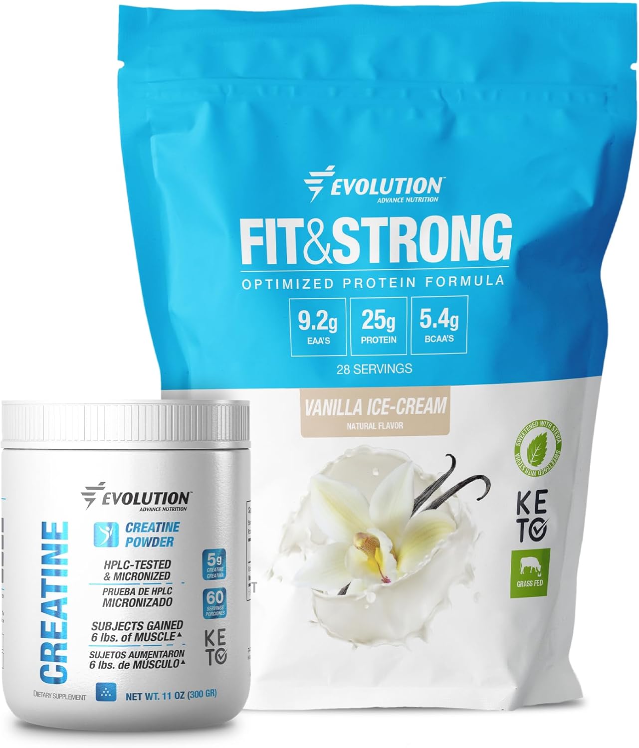 Premium Evolution Advance Nutrition Fit & Strong with Creatine Monohydrate Powder for Enhanced Performance