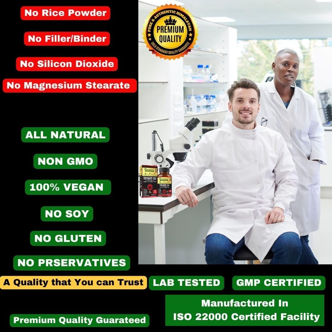 Premium Extra Strength Tongkat Ali with Tribulus Terrestris - 100:1 Longjack Extract in 120 Vegan Capsules for Men - All Natural, Non-GMO