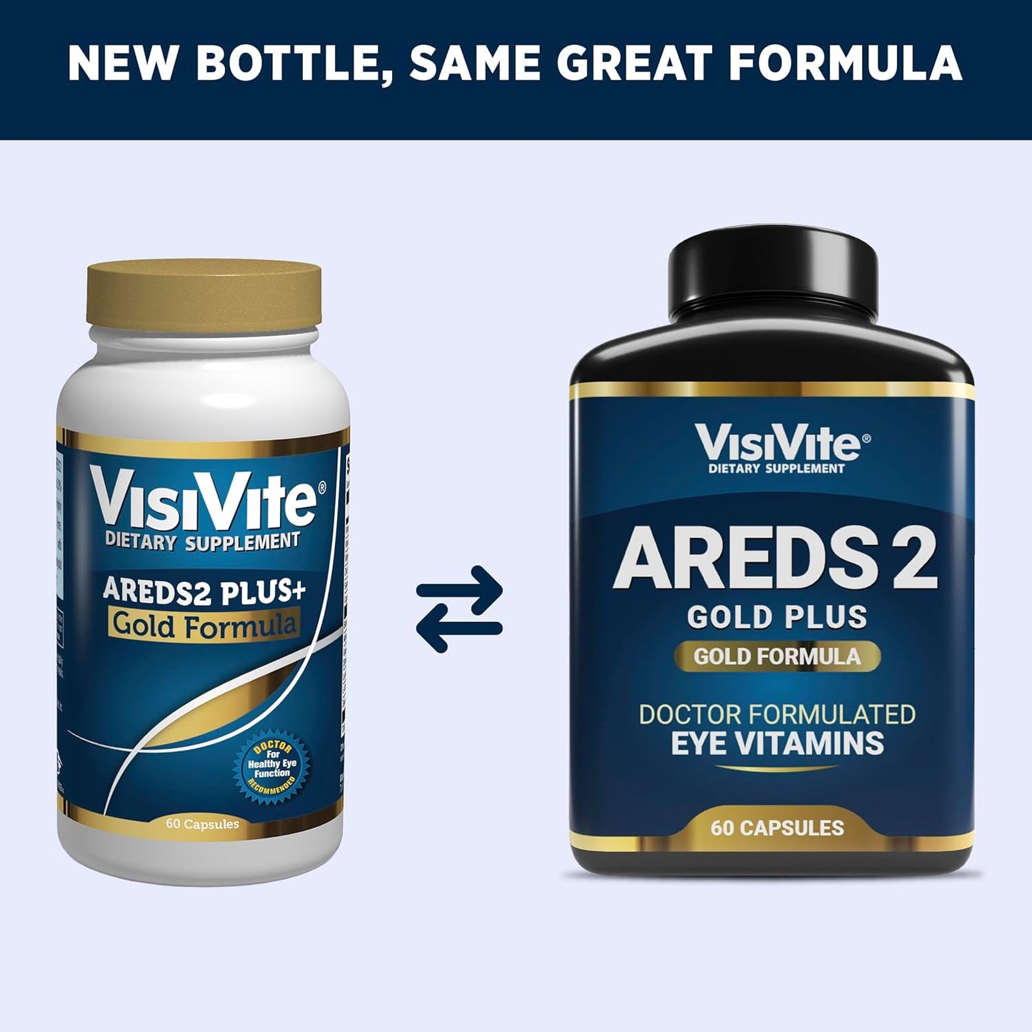 Premium Eye Health Formula with AREDS 2, Zeaxanthin, Lutein, Bilberry & Grape Seed Extract - 60 Capsules