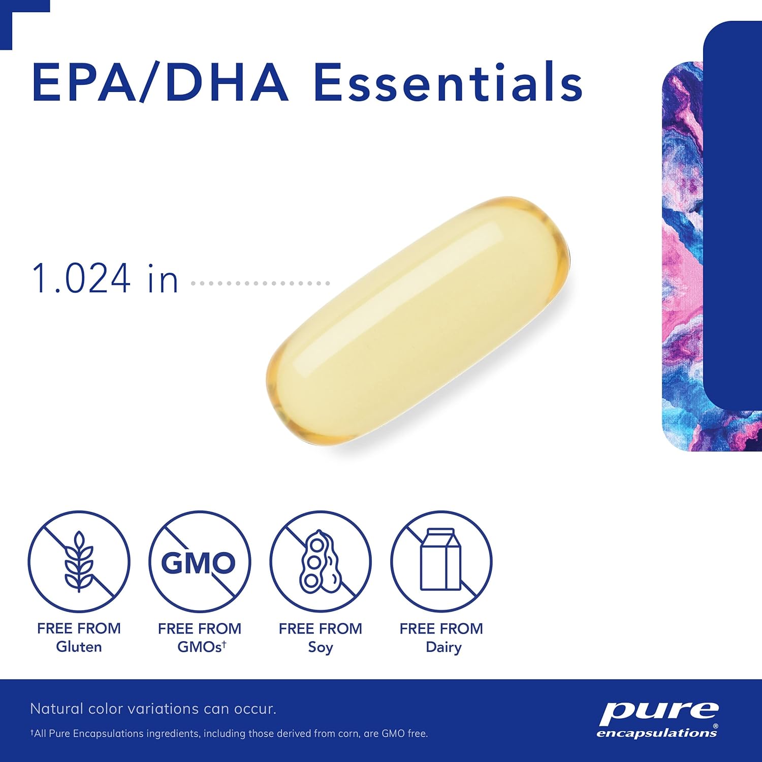 Premium Fish Oil Supplement with Omega 3 for Cardiovascular Health - 90 Softgel Capsules - Pure Encapsulations EPA/DHA Essentials