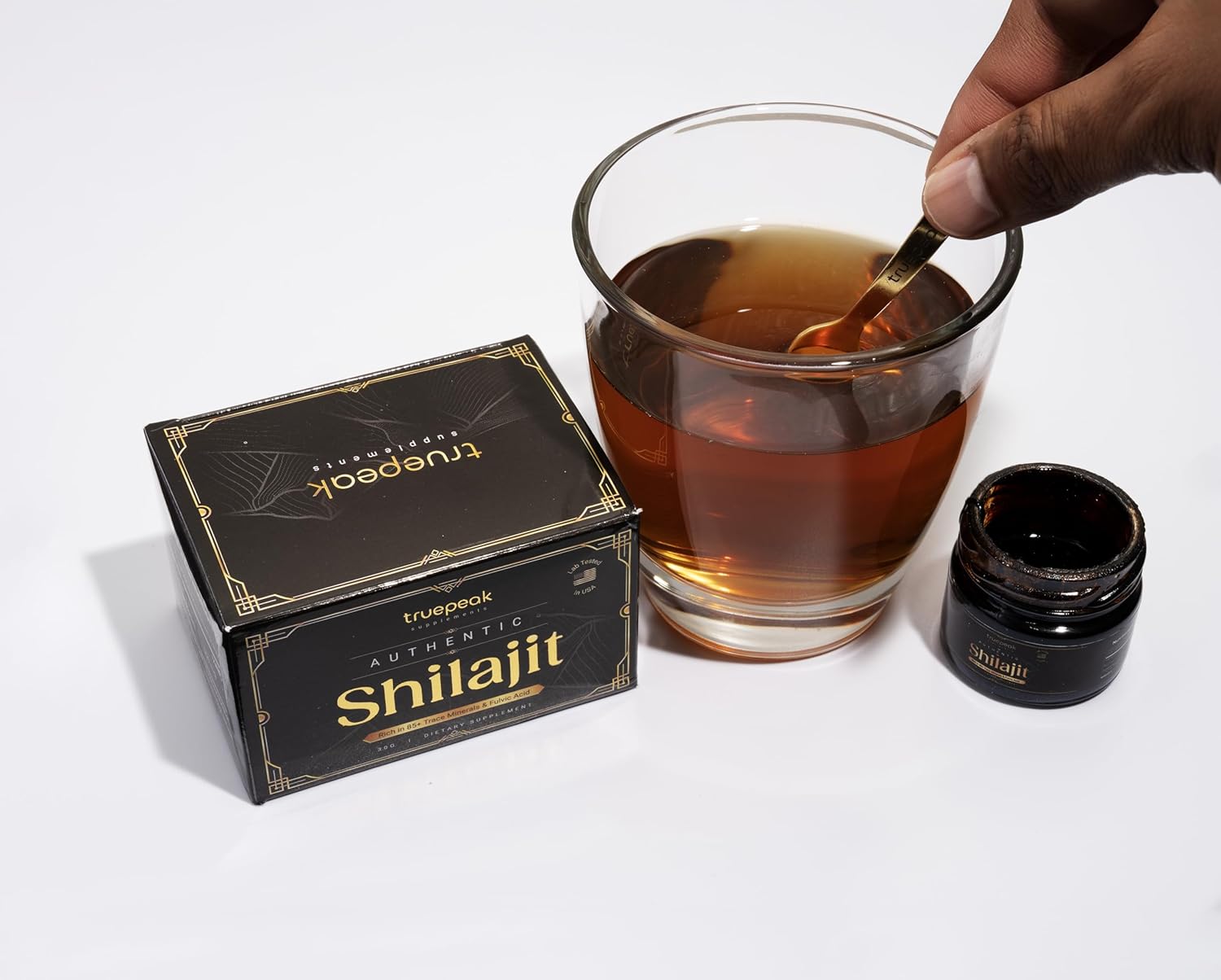 Premium Gold Grade TruePeak Himalayan Shilajit Resin - 500mg Max Potency, 85 Trace Minerals, Fulvic & Humic Acid - Energy & Immune Boost - 30g