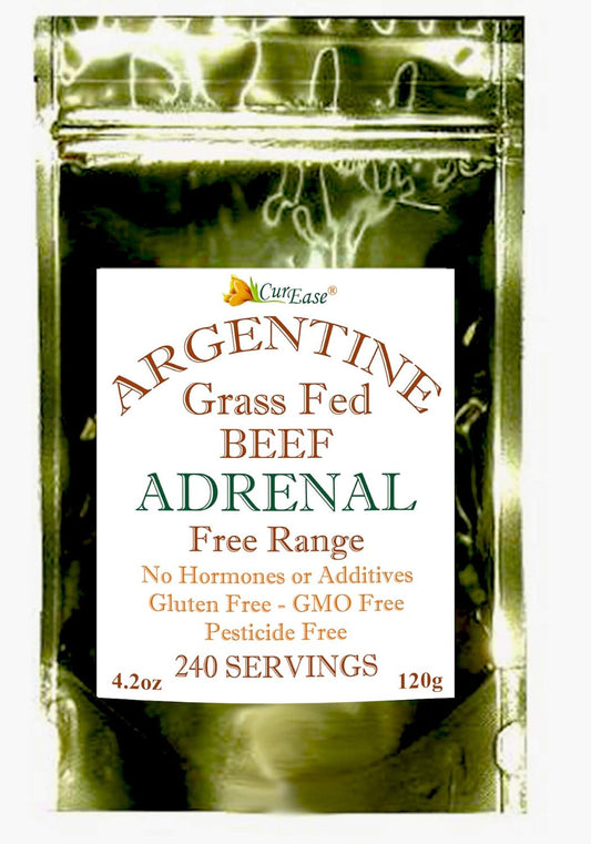 Premium Grass-Fed Argentine Beef Adrenal Powder - 4.2 Ounce