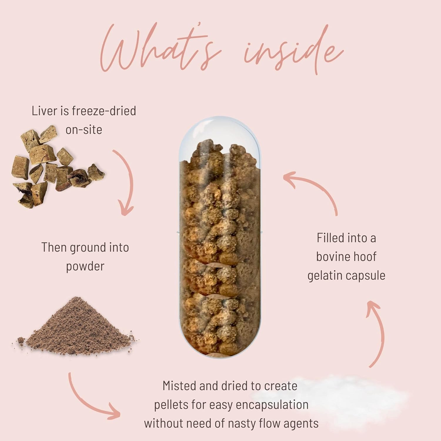 Premium Grass Fed Beef Liver Capsules from New Zealand - Rich in Vitamins A, B12, Iron, Protein - 180 Capsules for 45 Days