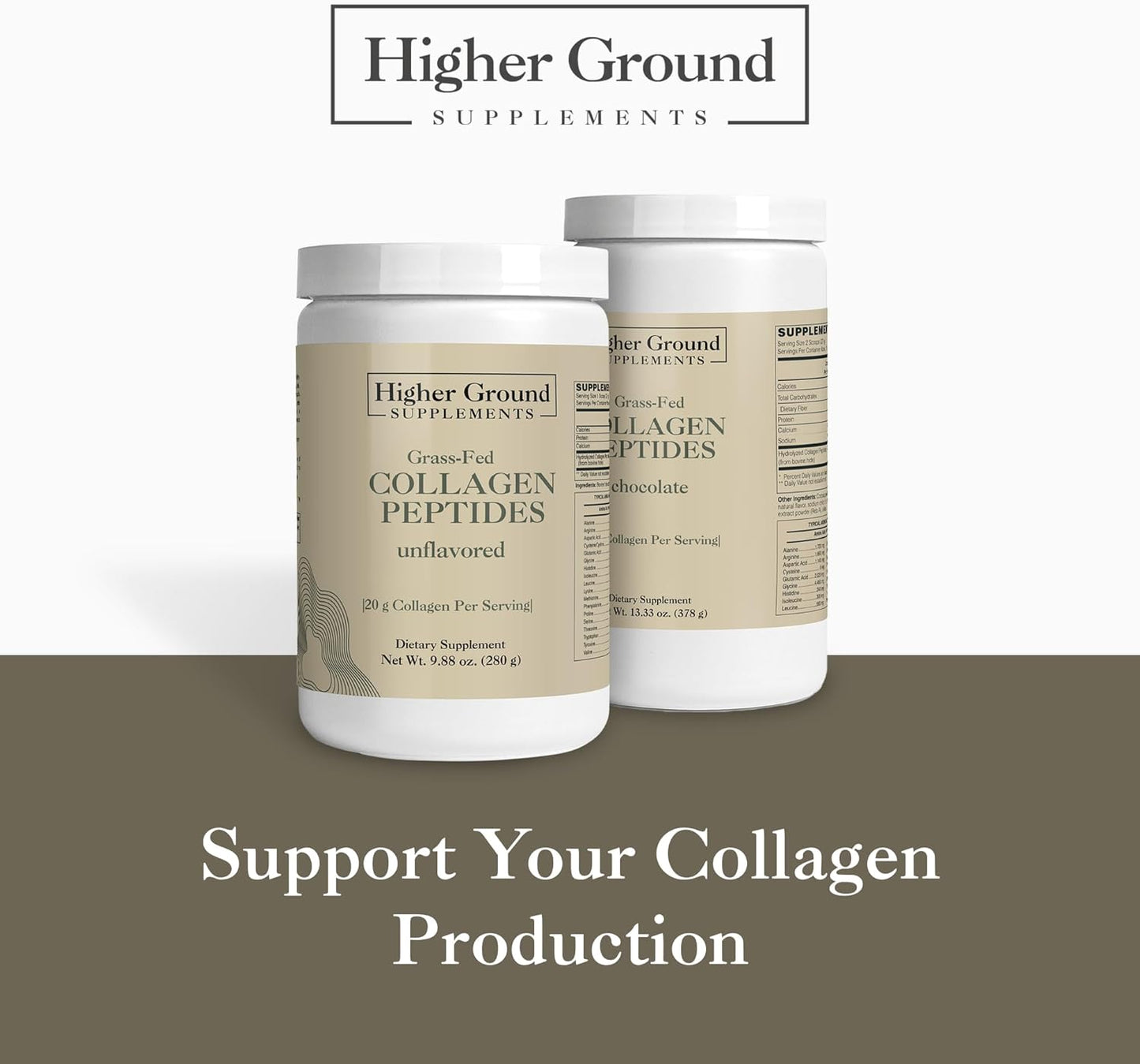 Premium Grass-Fed Collagen Peptides for Skin, Hair, and Joint Health | Non-GMO, Gluten-Free, 18g Protein | Unflavored, 378g