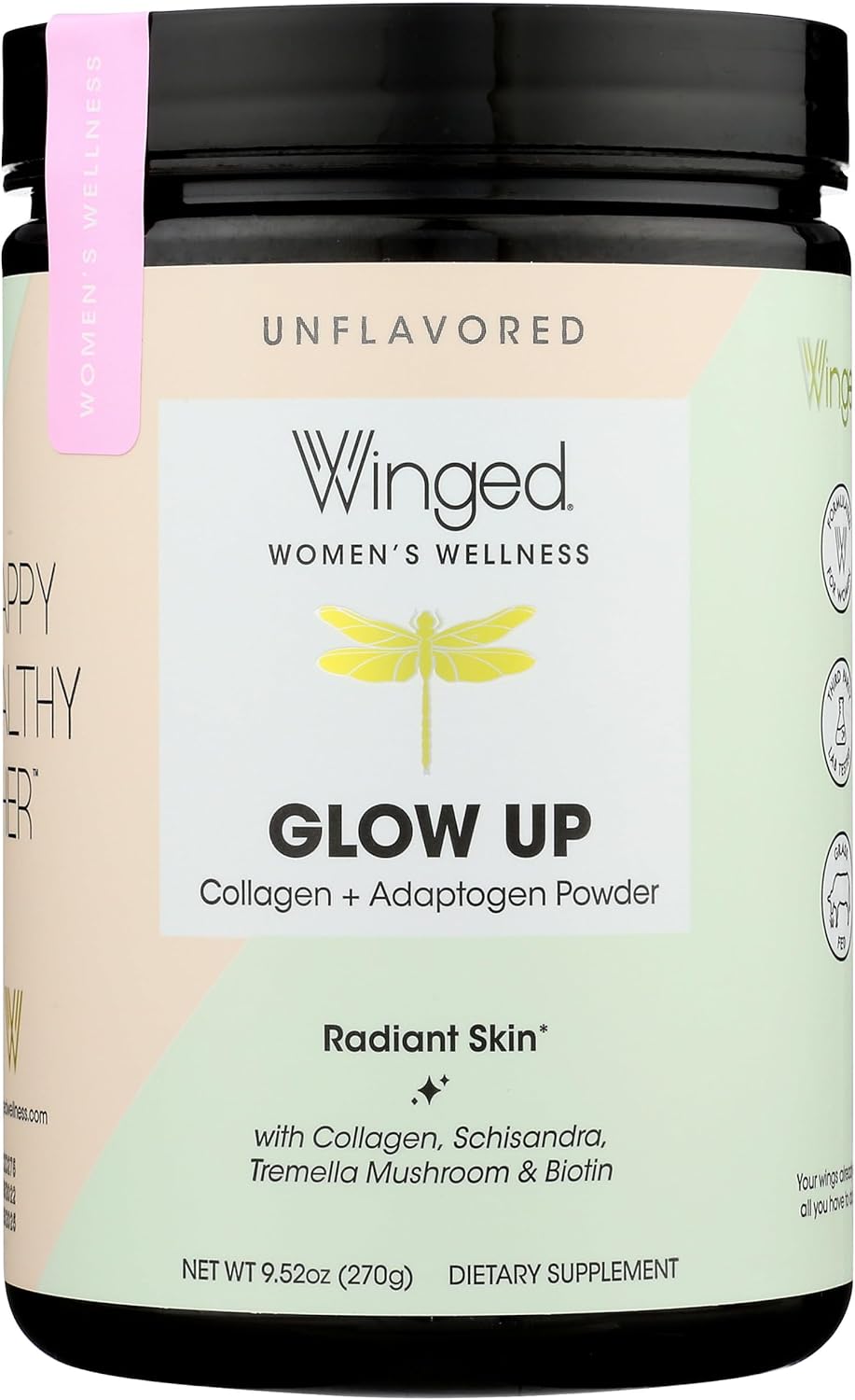 Premium Grass Fed Collagen Powder for Women | Collagen Peptides with Adaptogens | Boost Hair, Skin, Nails | Vitamin C & Biotin | Unflavored - 25 Servings | Non GMO