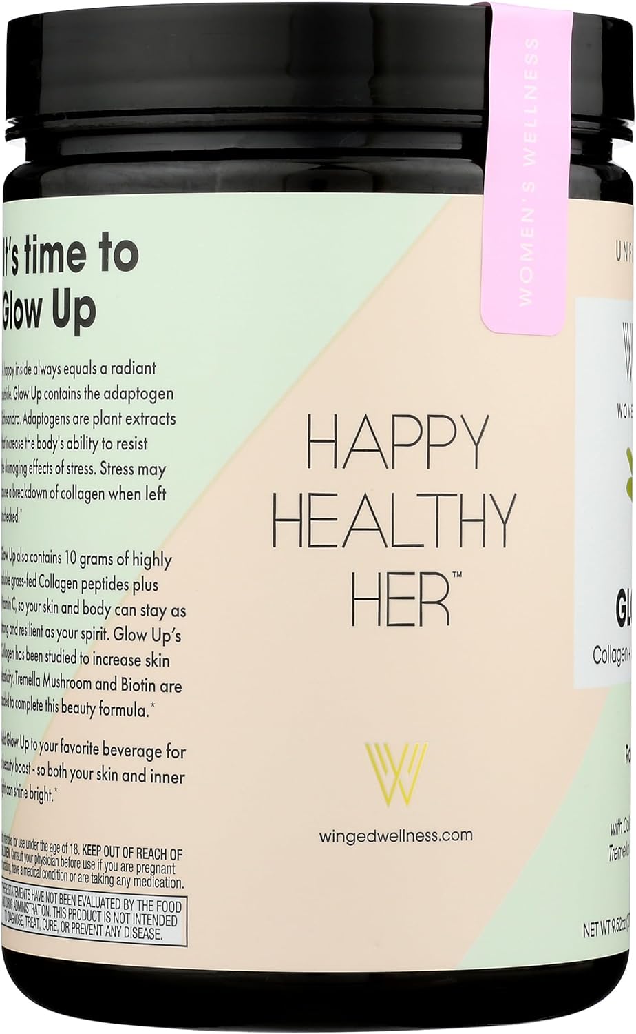 Premium Grass Fed Collagen Powder for Women | Collagen Peptides with Adaptogens | Boost Hair, Skin, Nails | Vitamin C & Biotin | Unflavored - 25 Servings | Non GMO