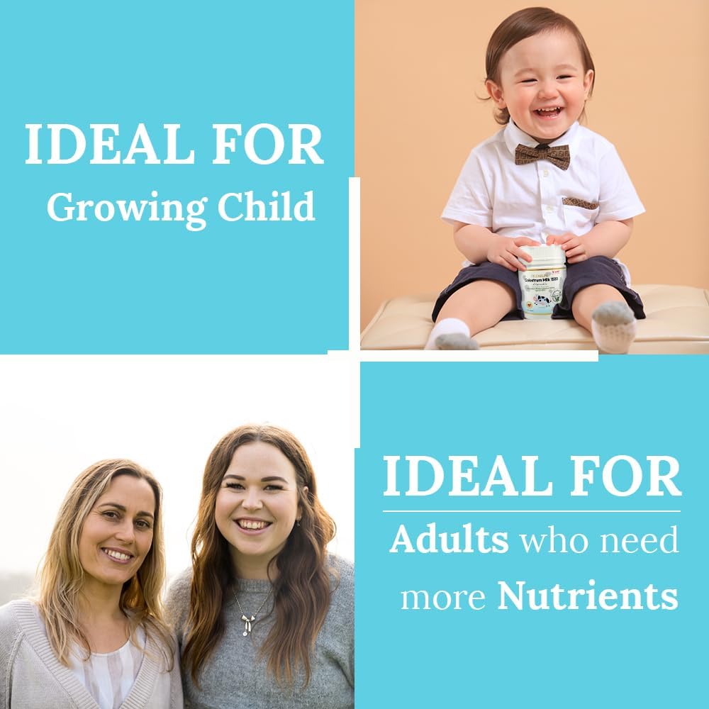 Premium Grass-Fed Colostrum Milk Tablets - 1500mg - Hi Well Pure & Natural New Zealand