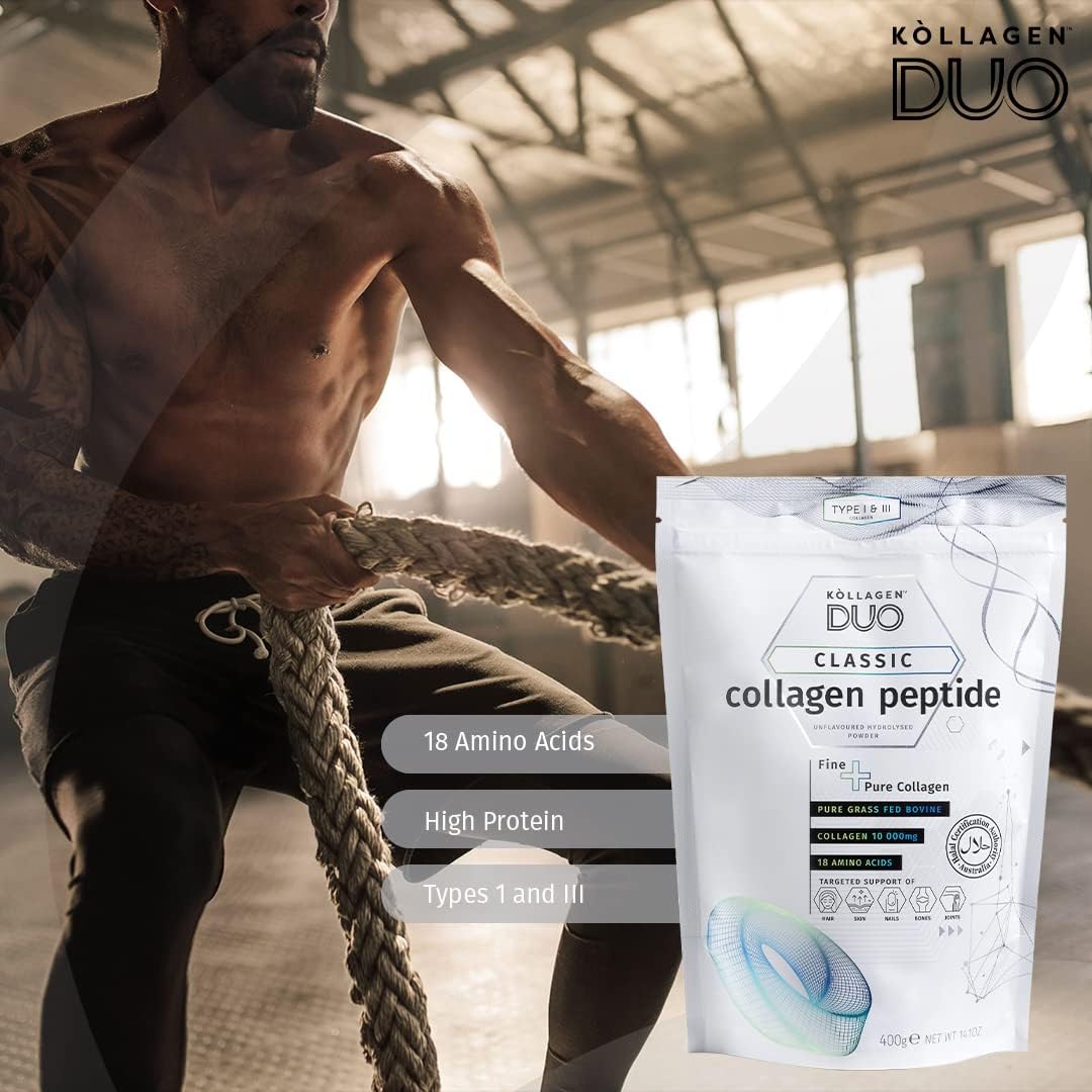 Premium Halal Collagen Protein Powder - Unflavored Source of Type I & III Collagen with 18 Amino Acids for Skin, Hair, and Nails - Collagen Supplement with Glycine Boost